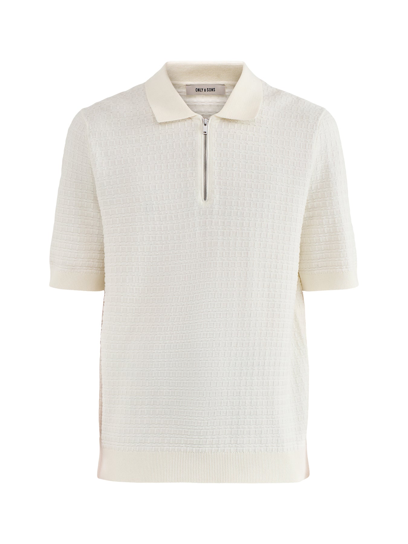 Menu Structure Polo Shirt Beige