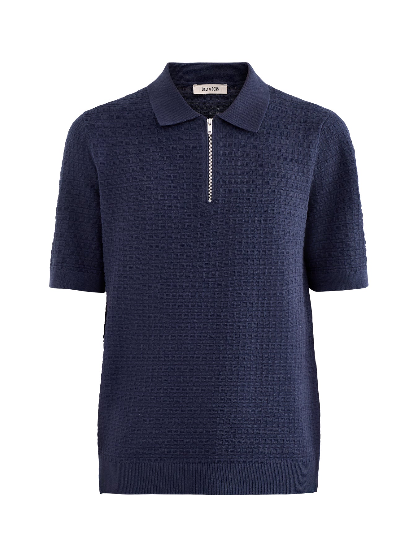Menu Structure Polo Shirt Blue