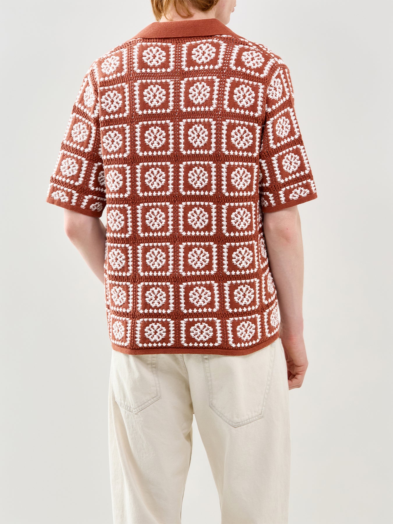 Relaxed Short Sleeve Shirt Cream