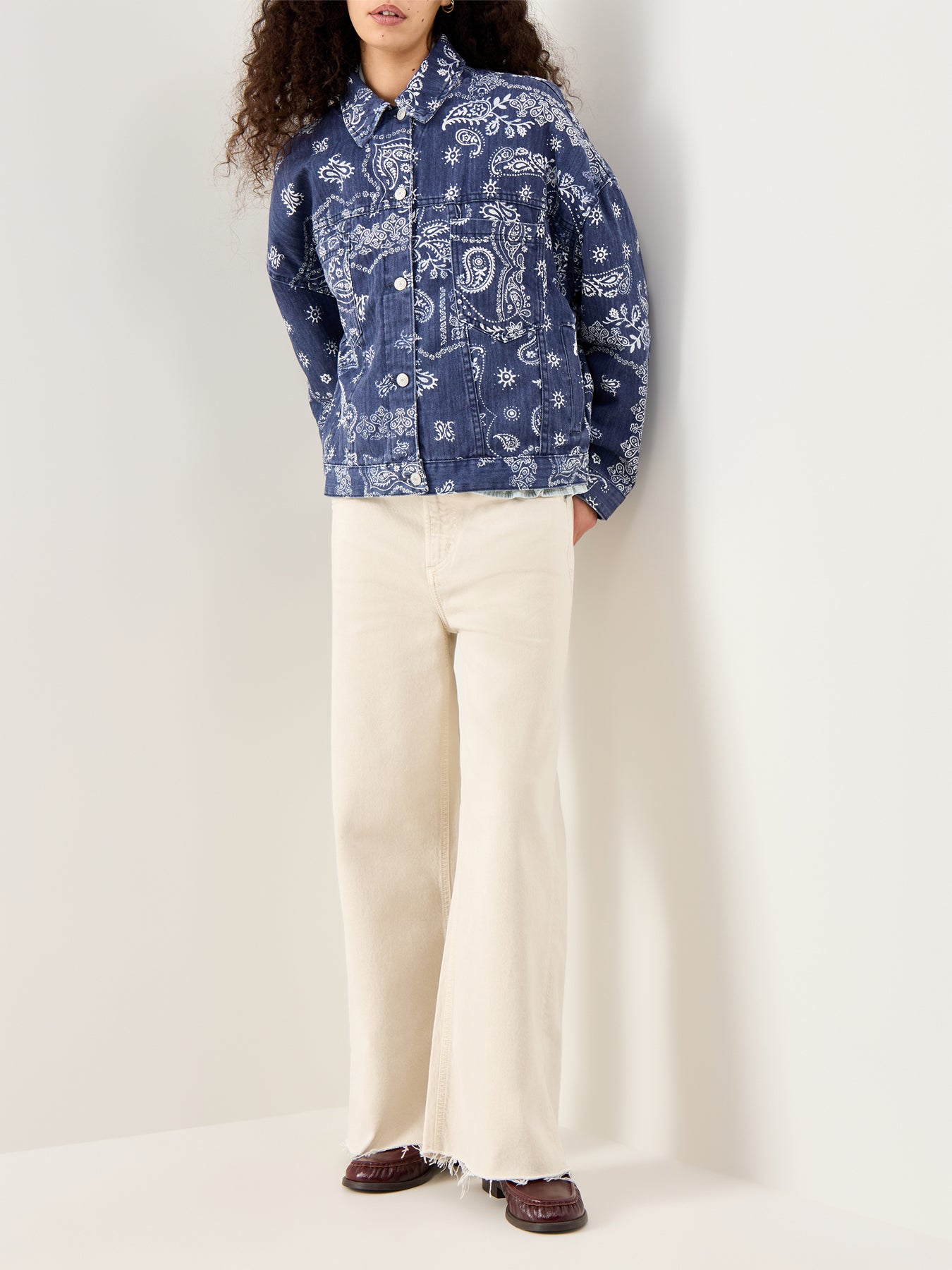 Opal Swing Printed Denim Blue
