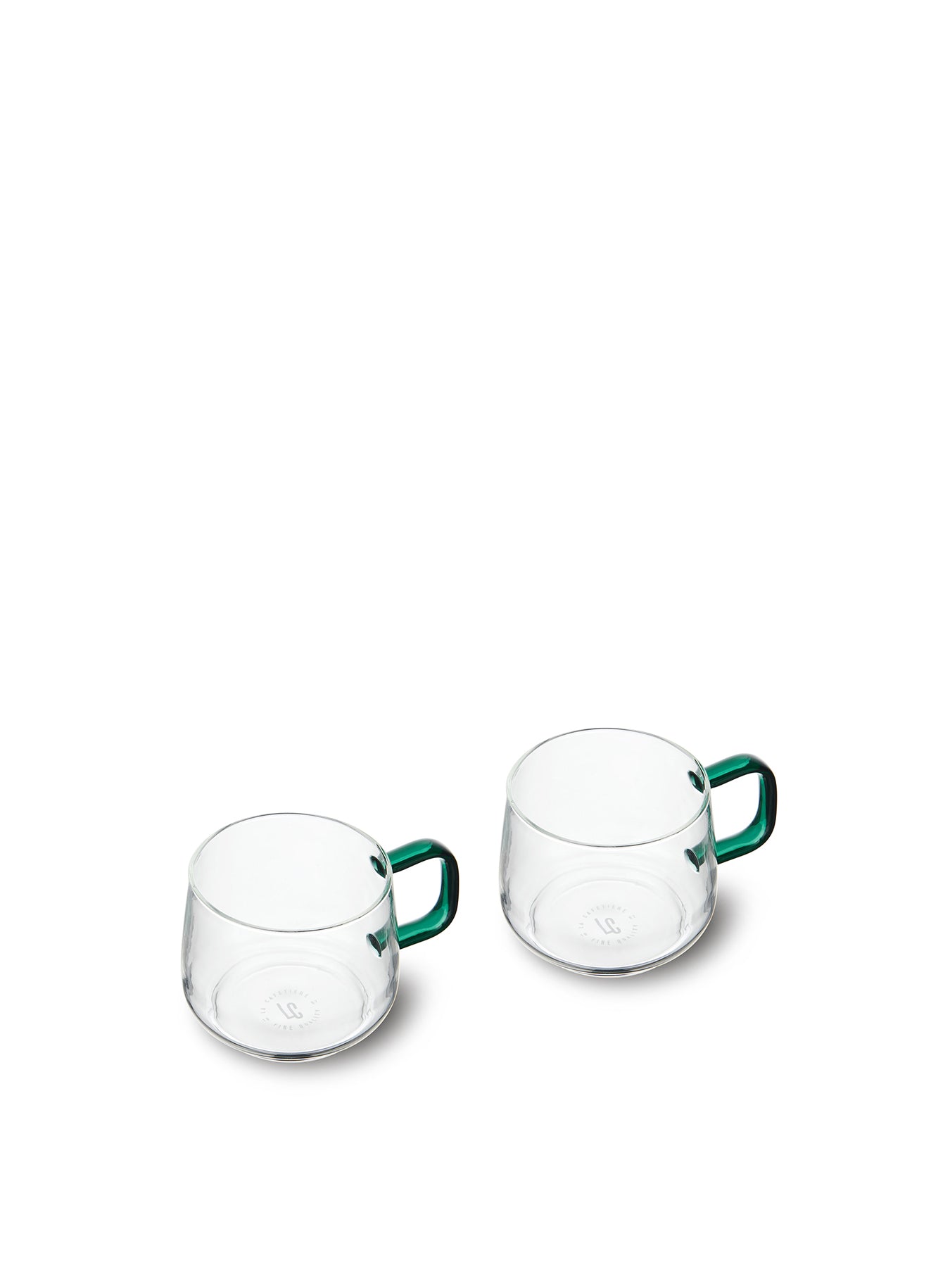 Gyro Double Walled Mugs Set of 2 Green
