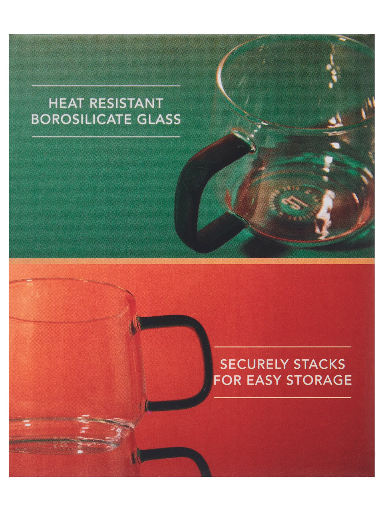 Gyro Double Walled Mugs Set of 2 Green