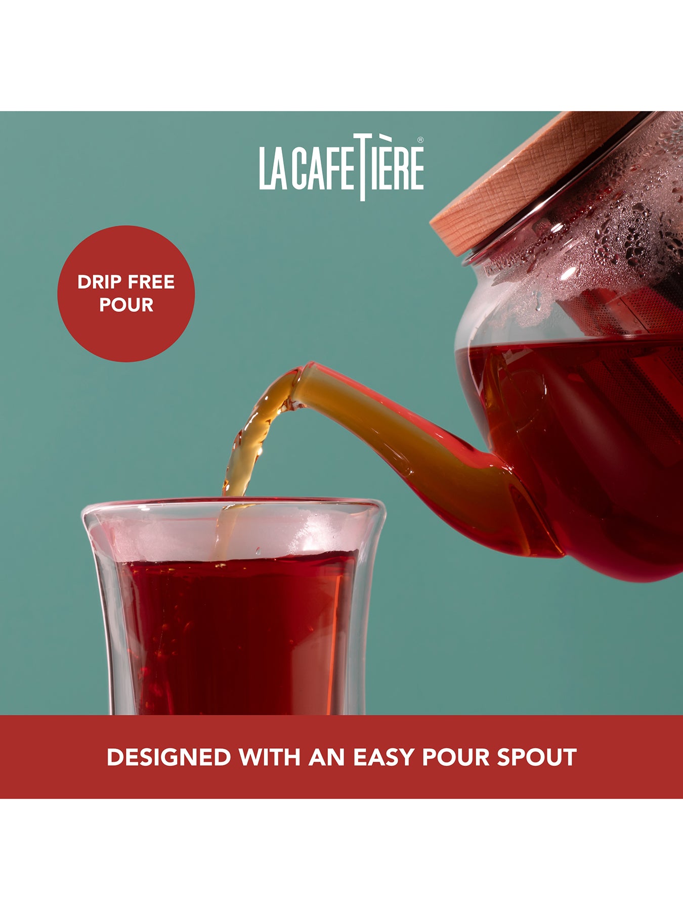 Rialto Glass Infuser Teapot