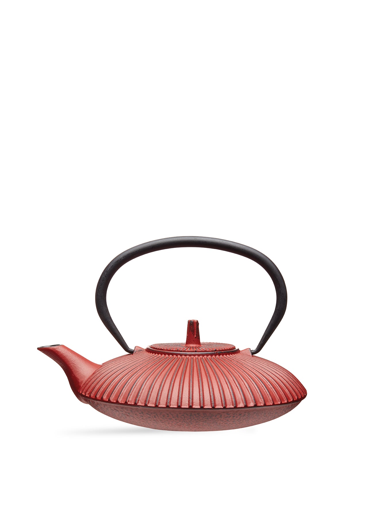 Cast Iron Infuser Teapot 3 Cup Red