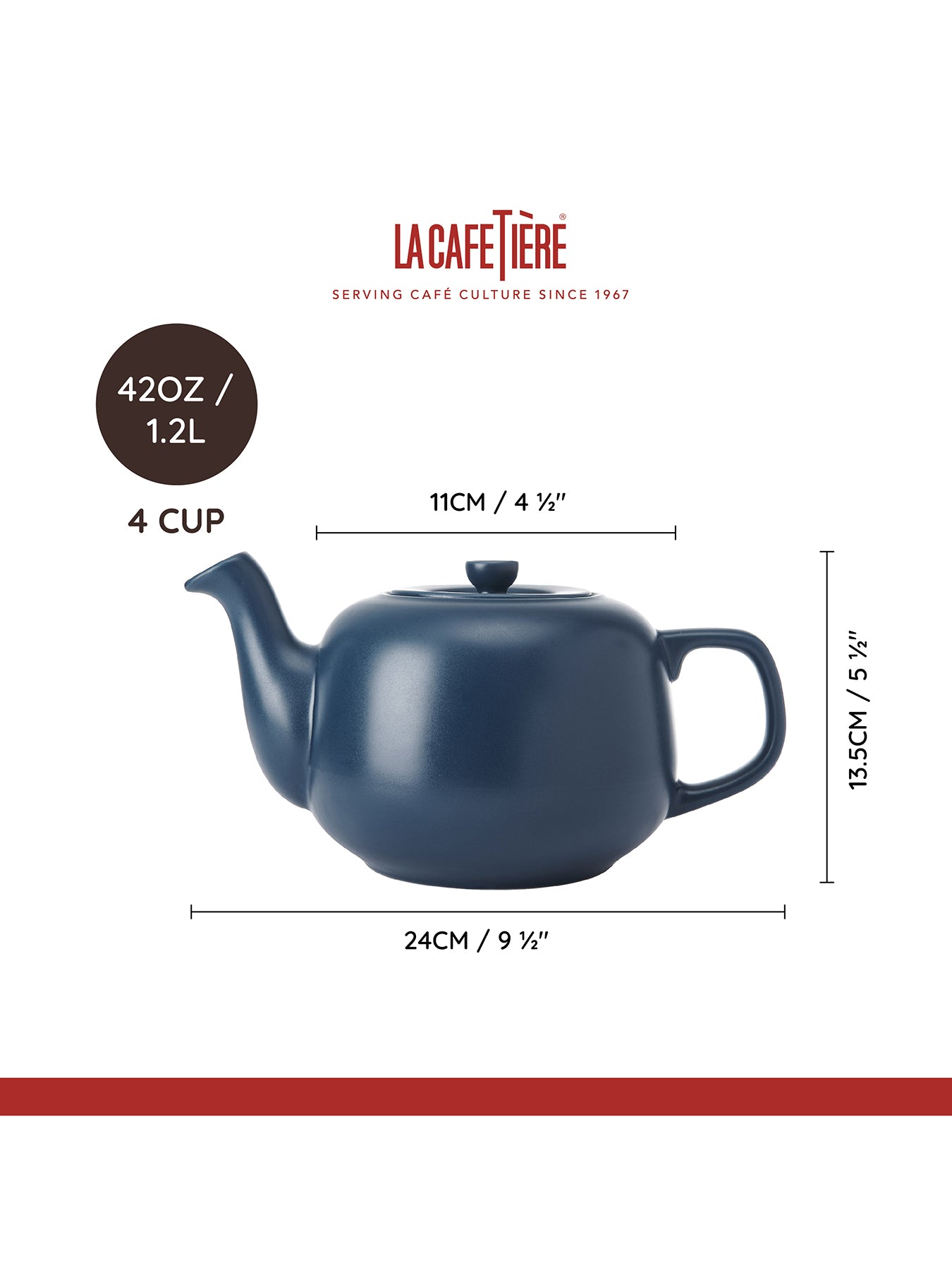 Ceramic Teapot Navy