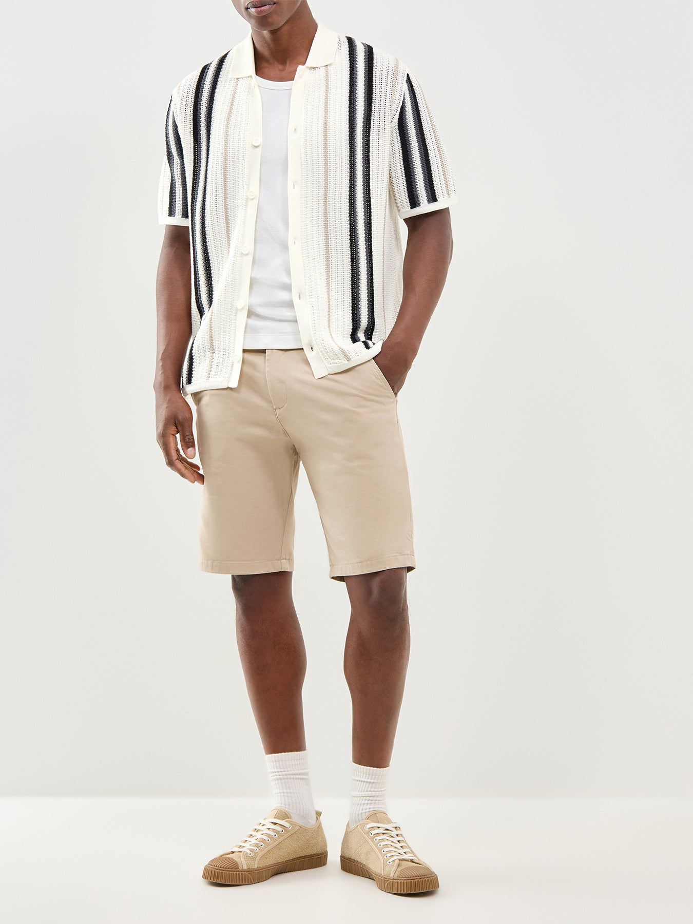 Onsleon Short Sleeve Knit Shirt Striped
