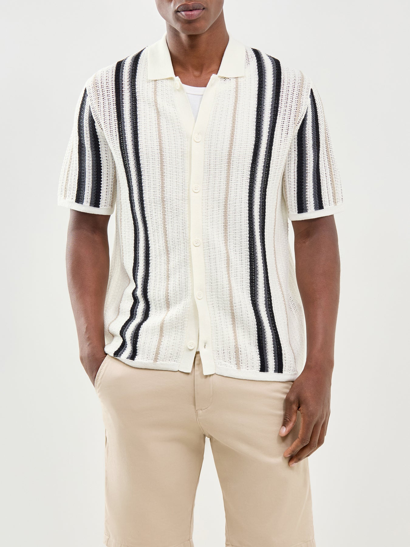 Onsleon Short Sleeve Knit Shirt Striped