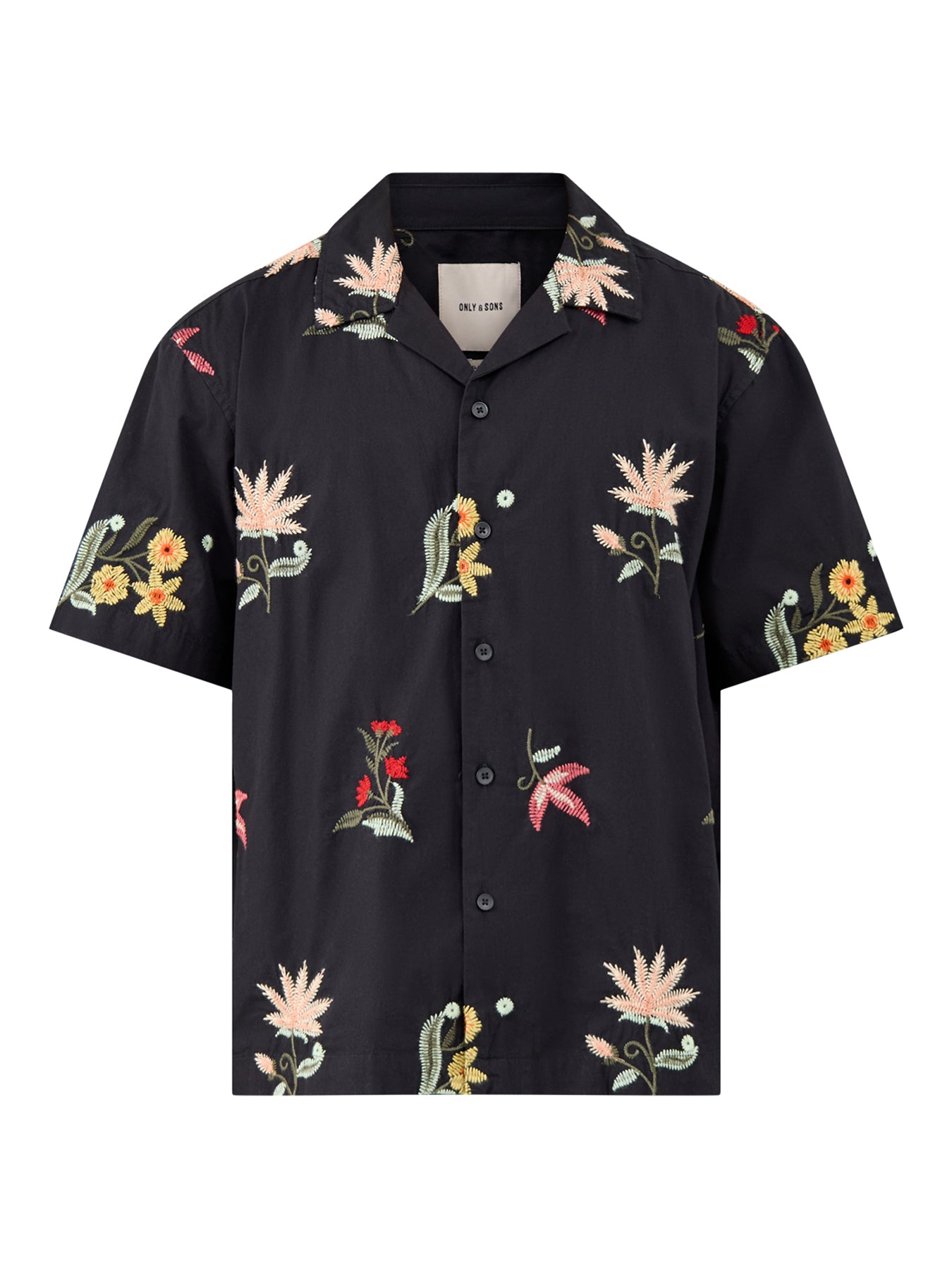 Edward Relaxed Short Sleeve Shirt Black