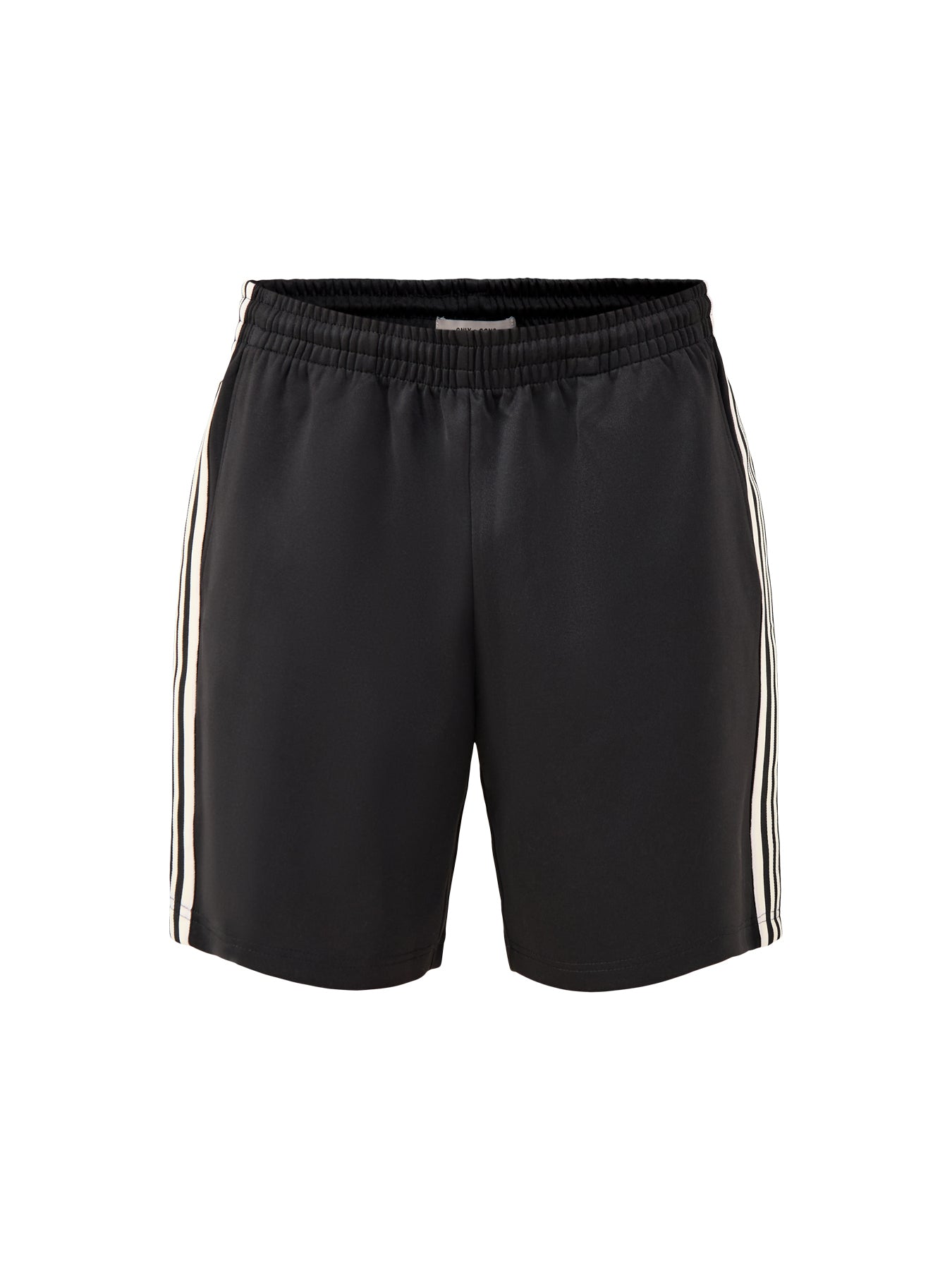 Relaxed Track Sweatshorts Black
