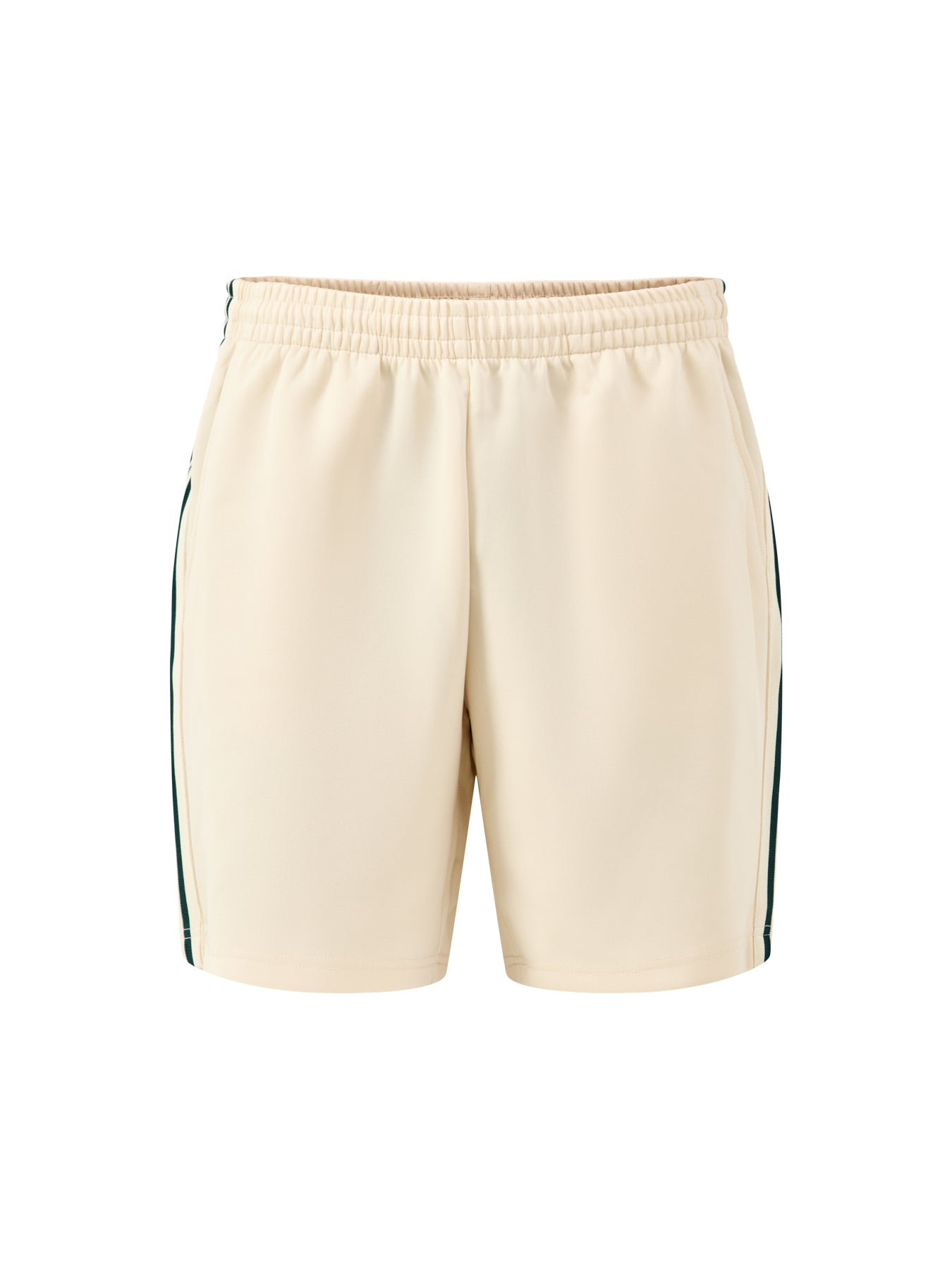 Relaxed Track Sweatshorts Cream