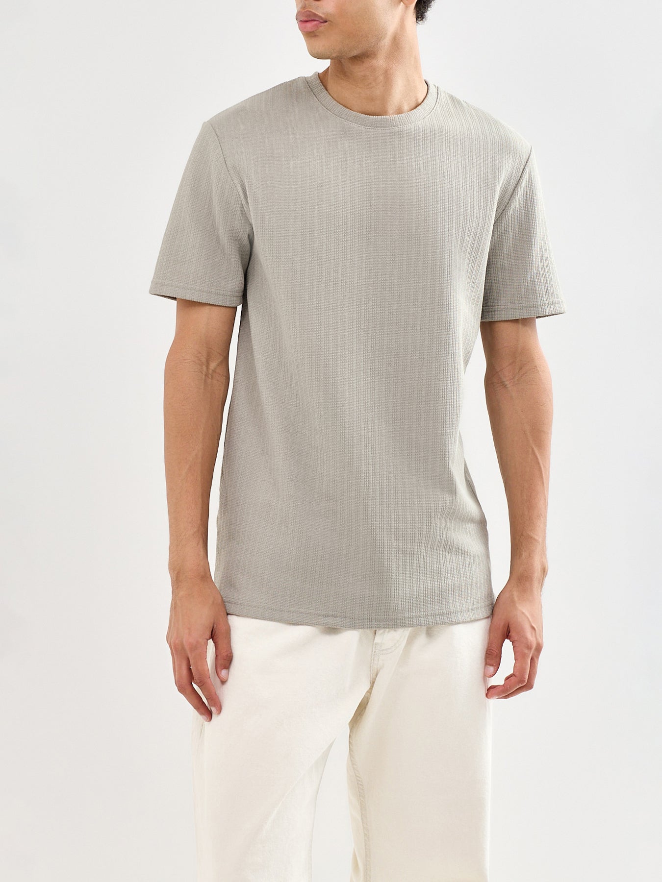 Trey Regular T-Shirt Grey