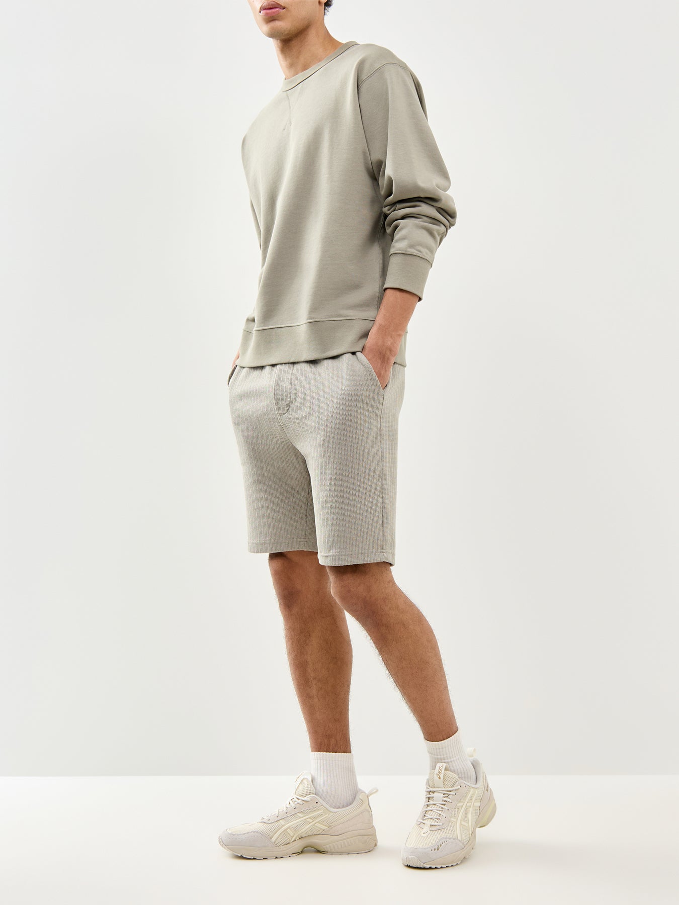 Trey Formal Shorts Grey