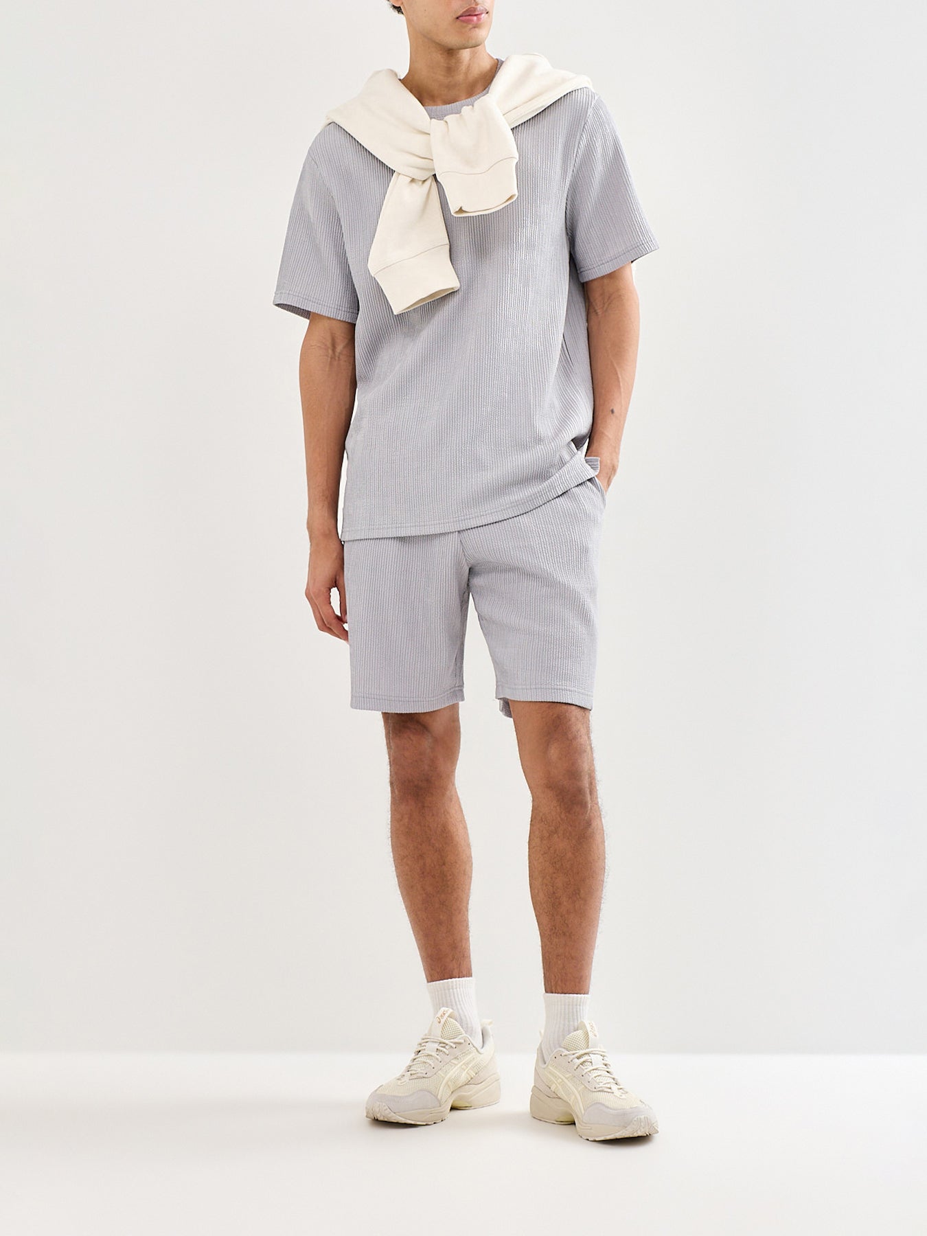Lazio Plissé T-Shirt Grey