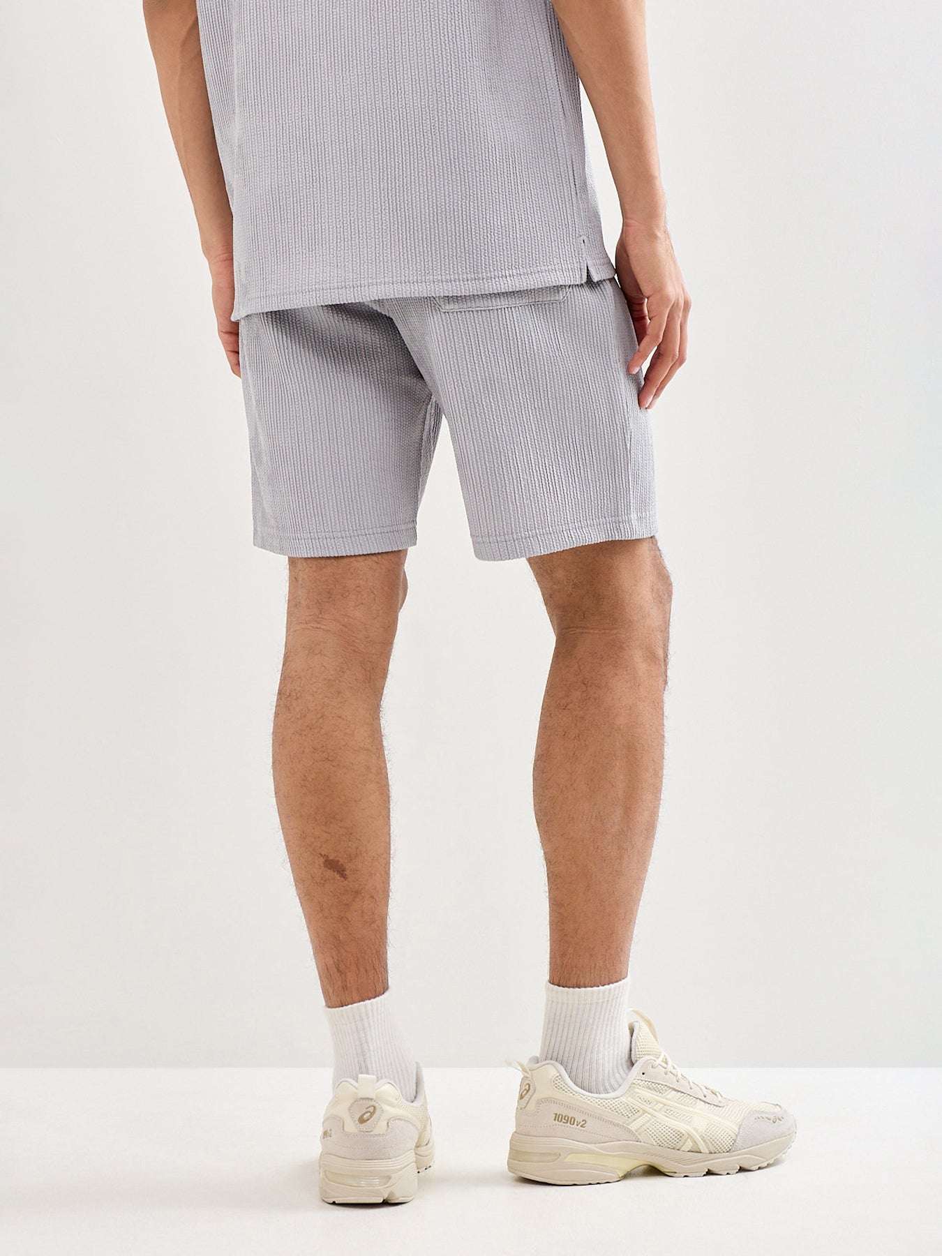 Lazio Plissé Shorts Grey