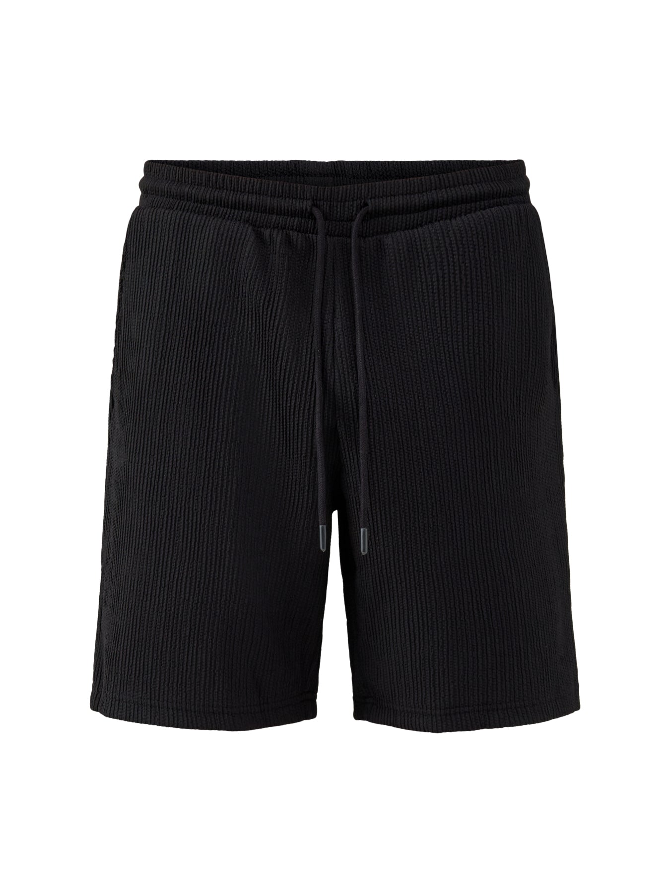 Lazio Relaxed Plissé Shorts Black