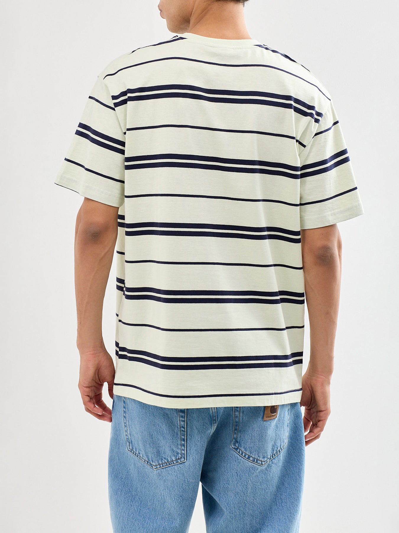 Fred Stripe Print T-Shirt Green