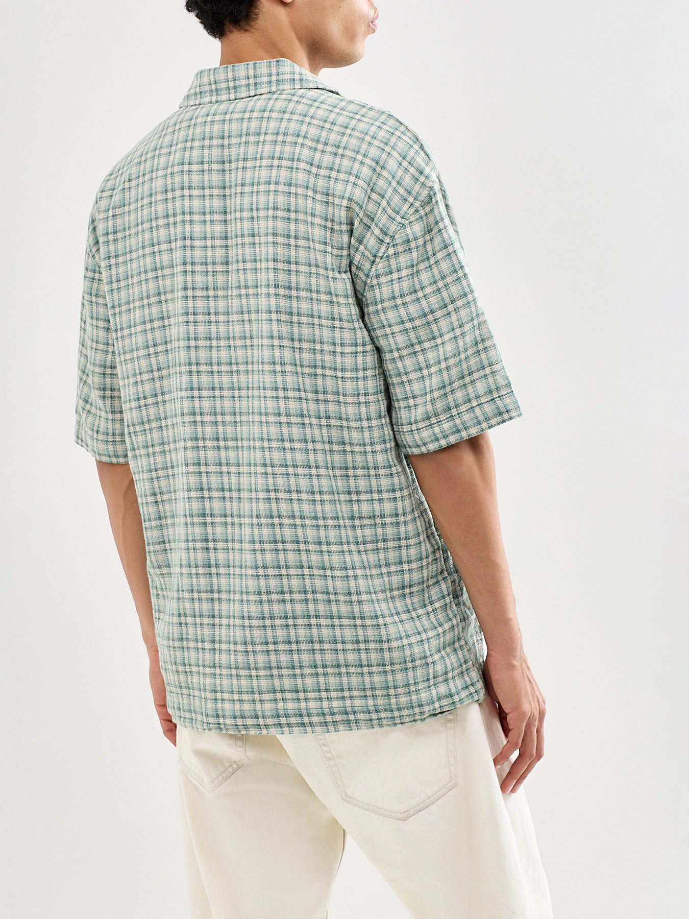 Trev Structured Check Shirt Green