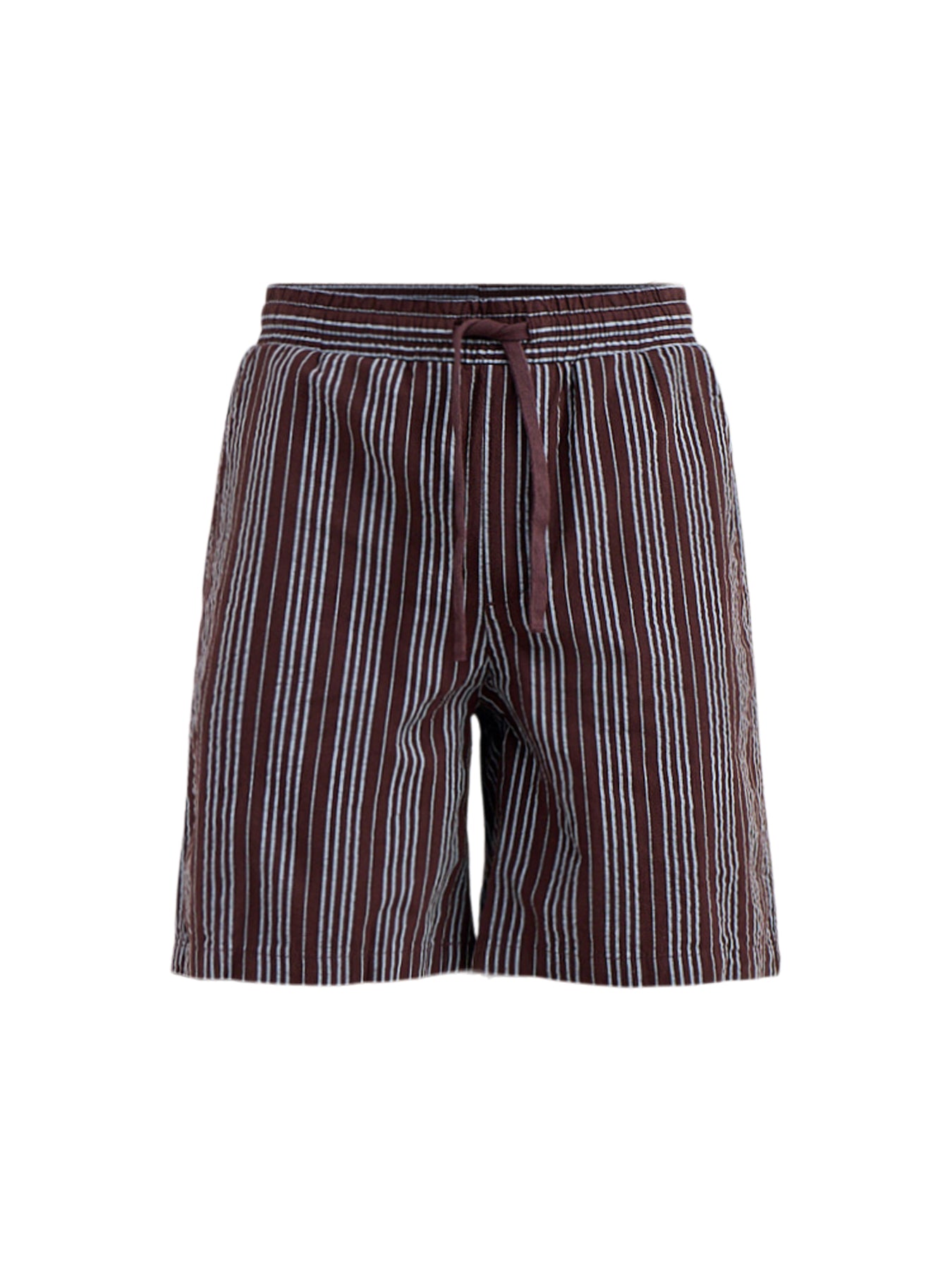 Seersucker Jogger Shorts Blue