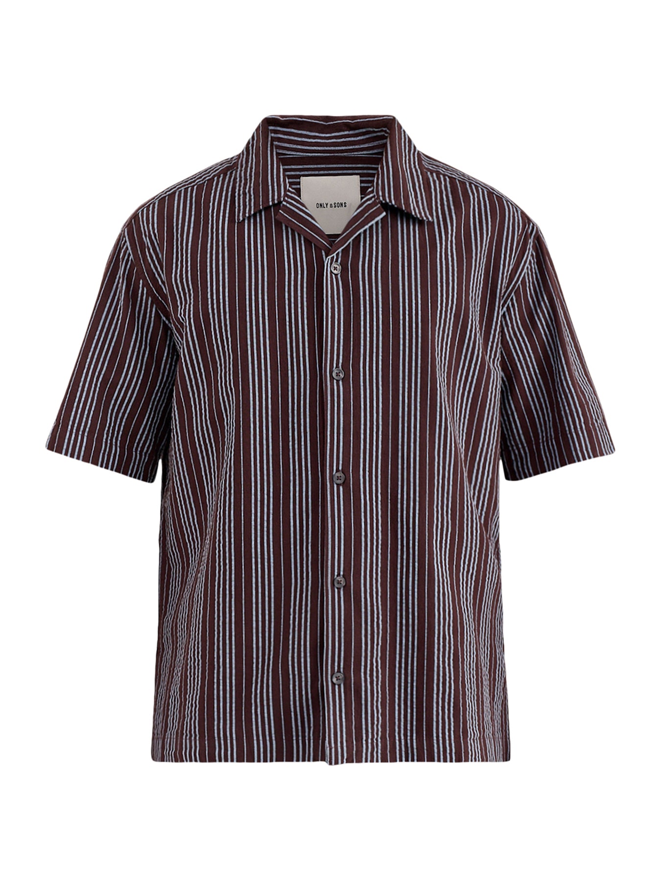 Seersucker Resort Shirt Blue