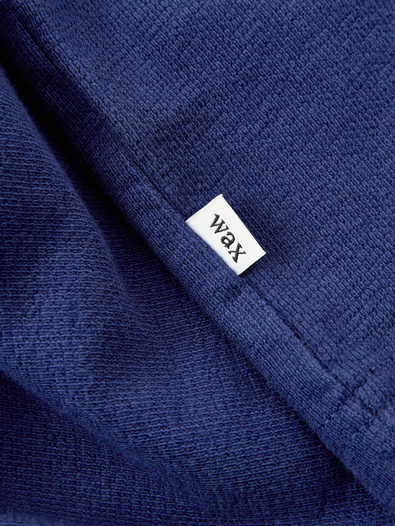Textured Organic Cotton T-Shirt Blue