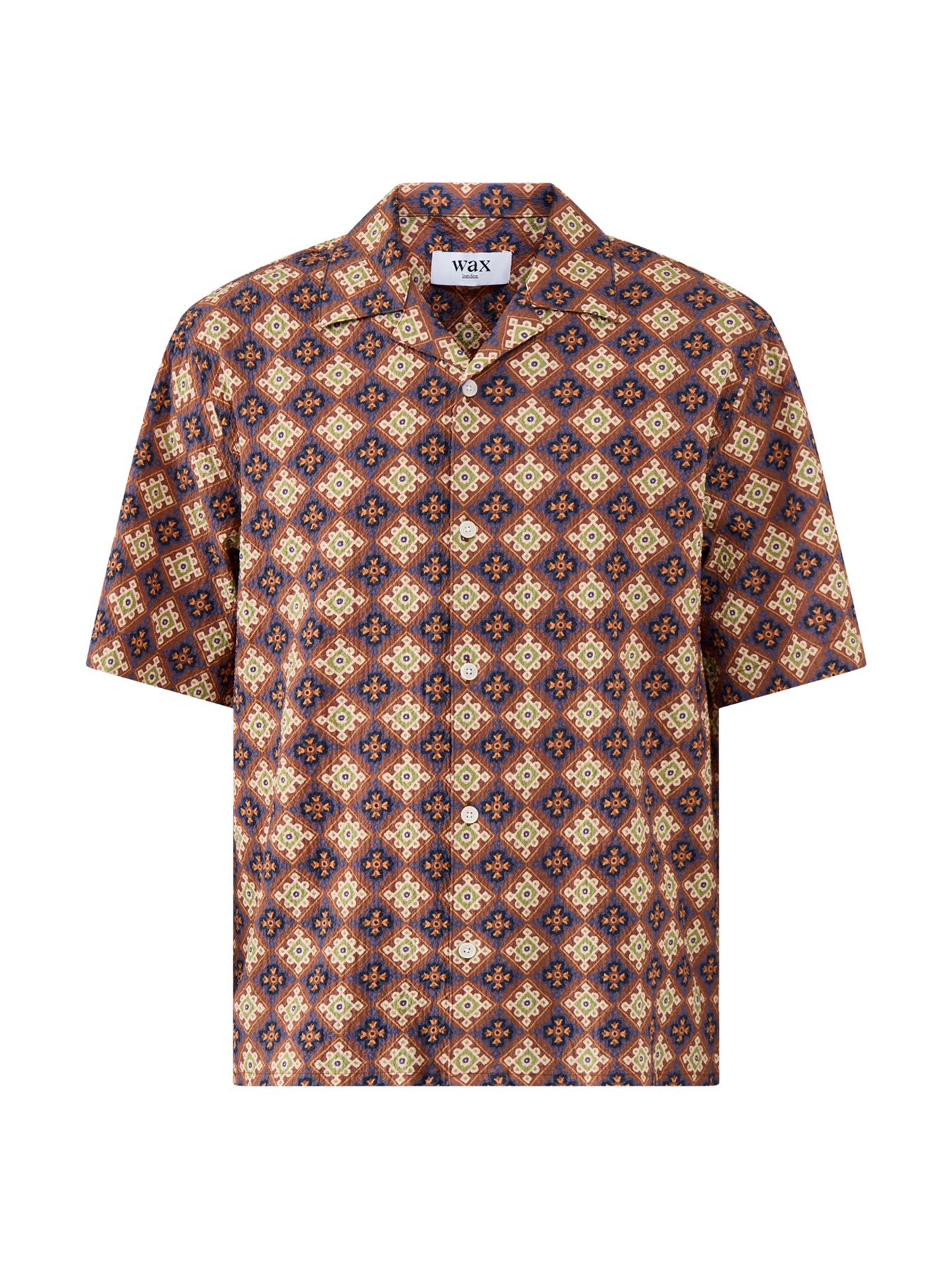 Didcot Ss Shirt Seersucker Tiles