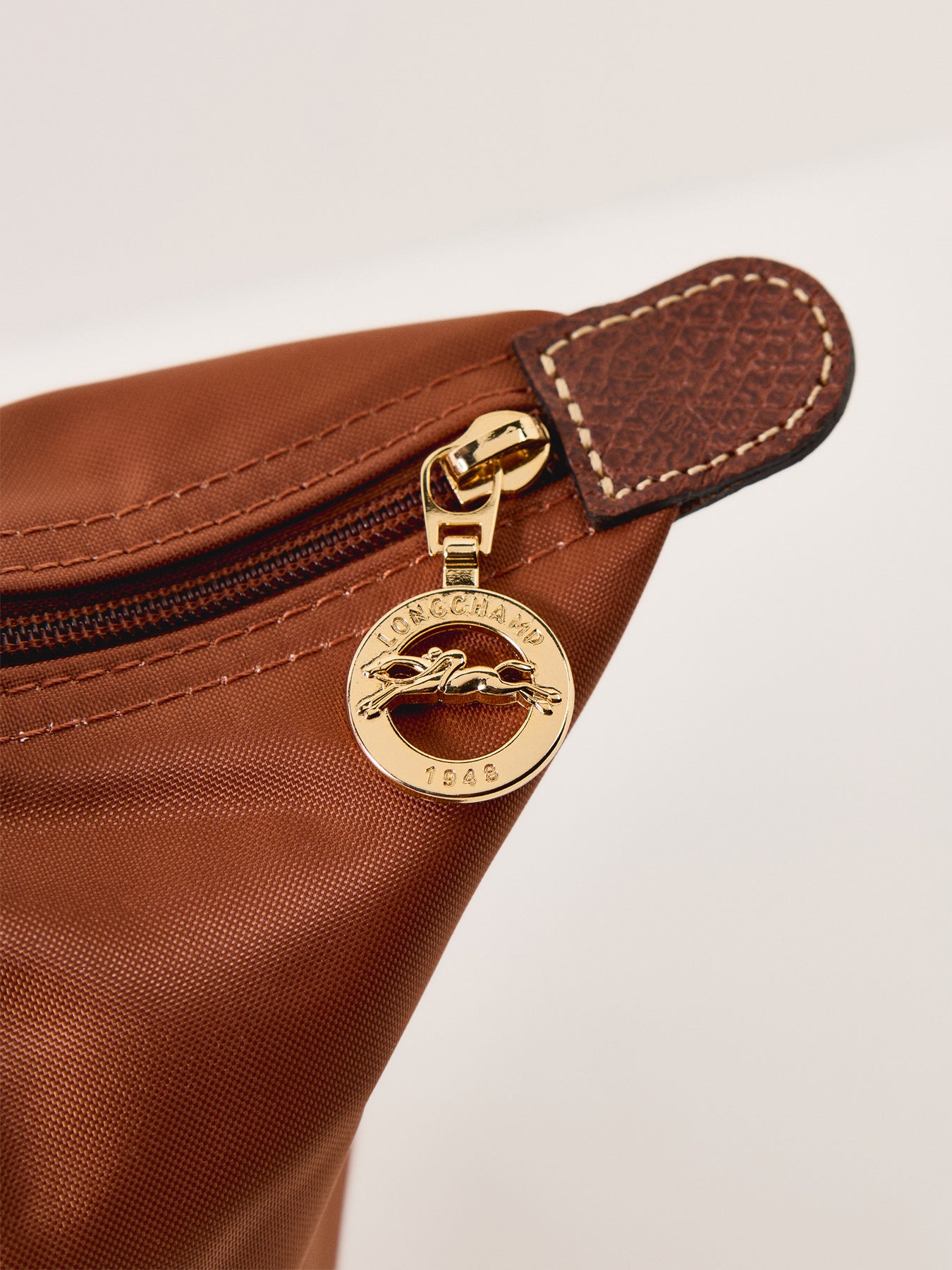 Le Pliage Medium Nylon Tote Bag Cognac