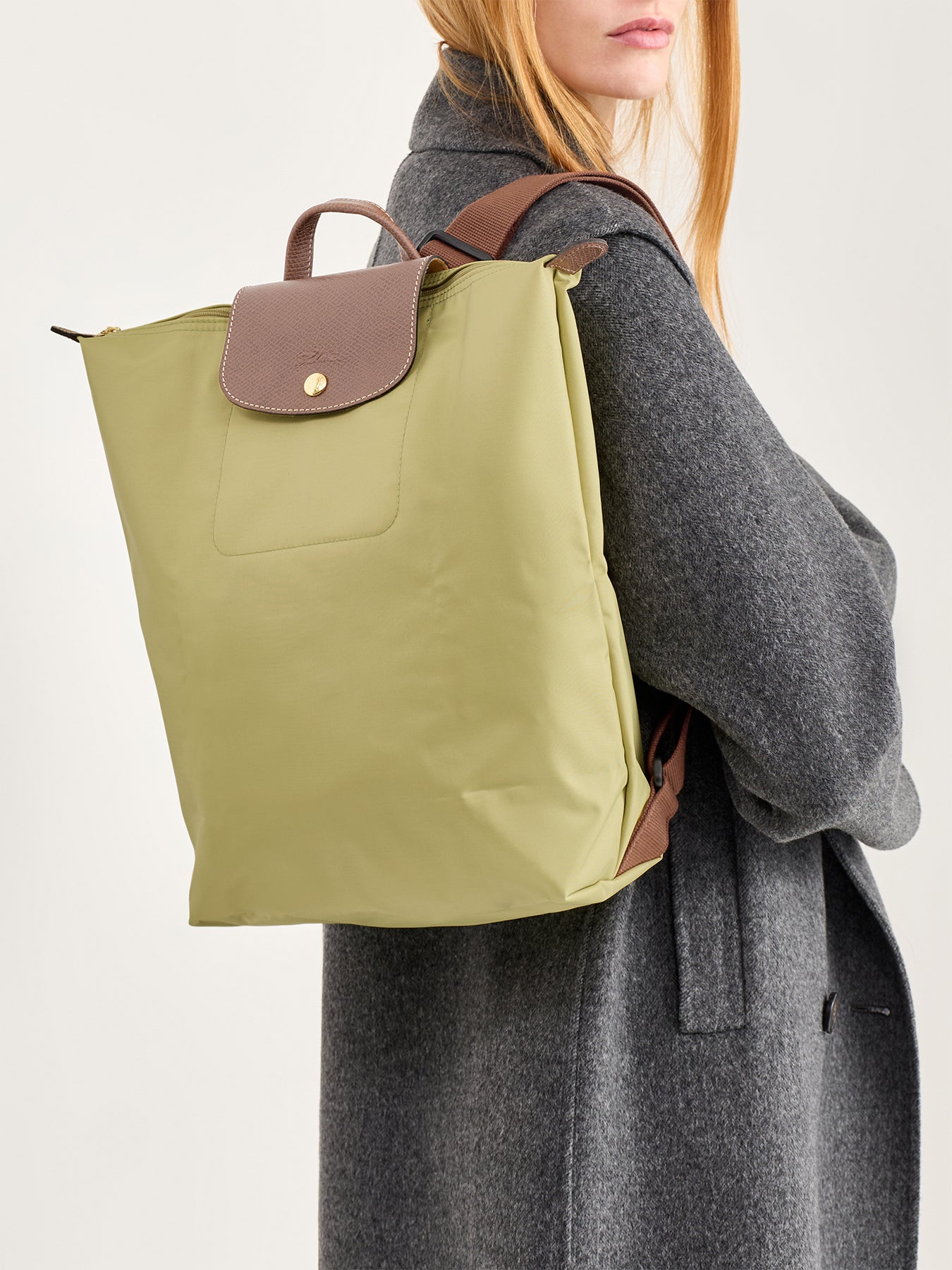 Le Pliage Original Medium Backpack Pistachio