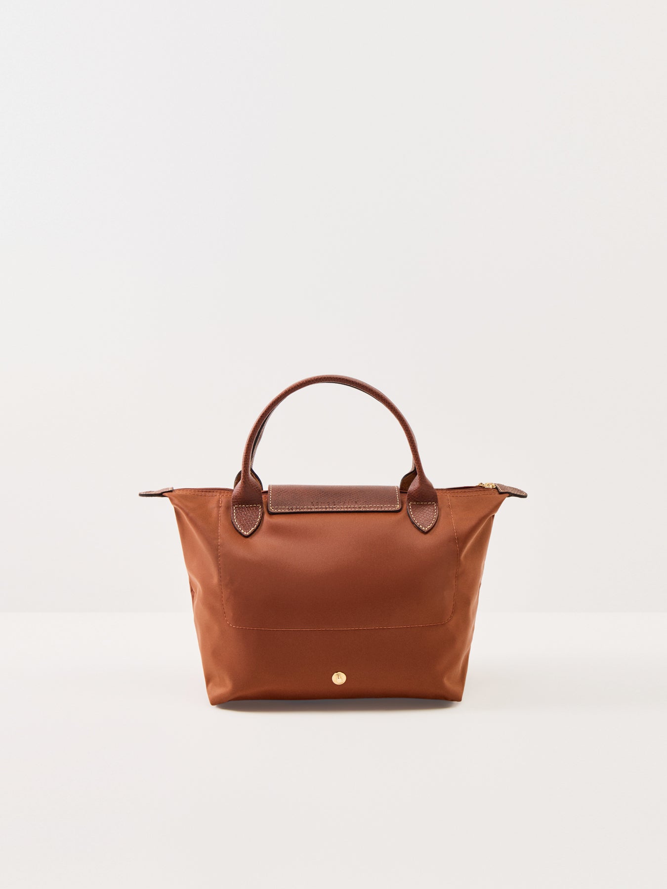 Le Pliage Small Nylon Handbag Cognac