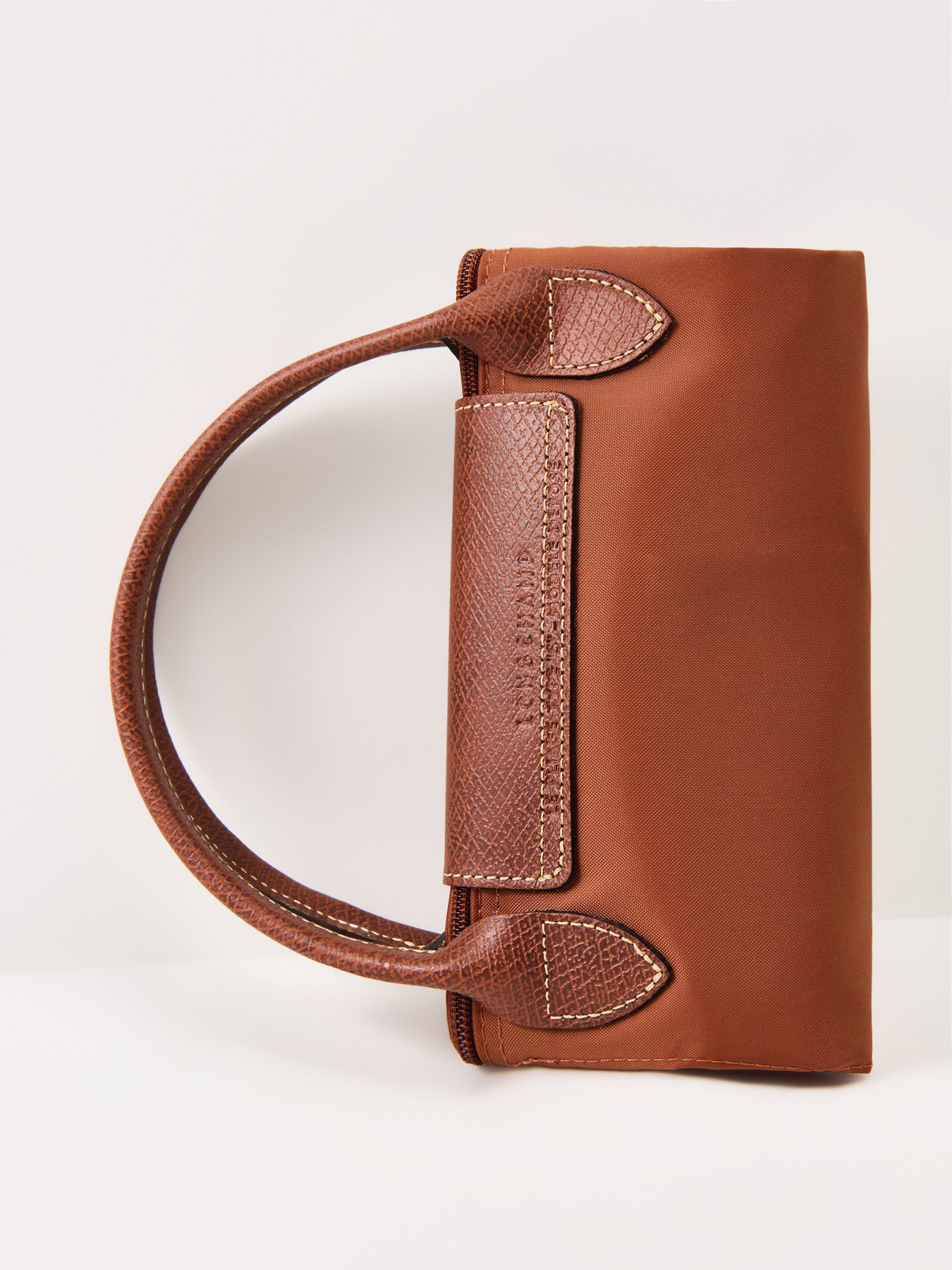 Le Pliage Small Nylon Handbag Cognac