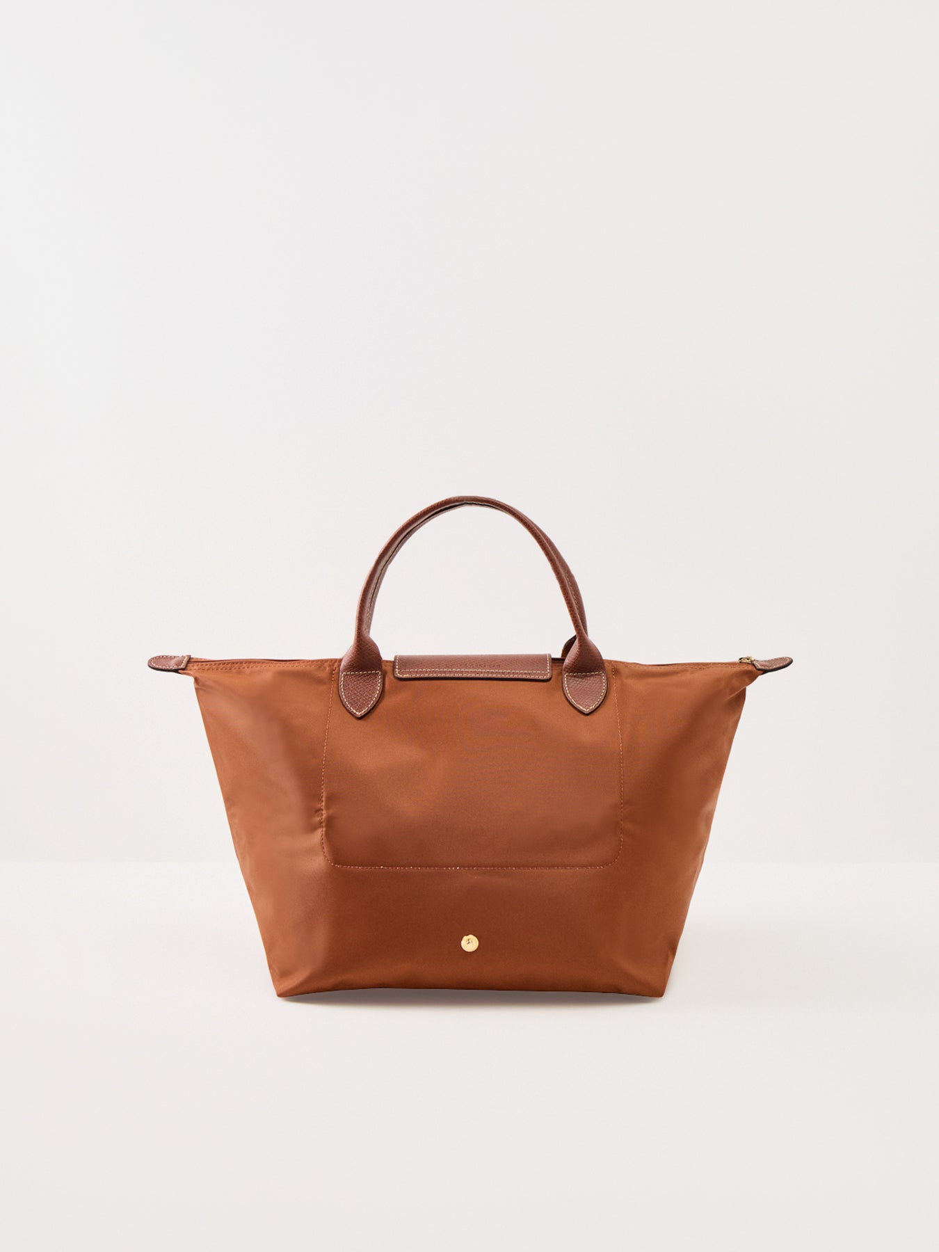 Le Pliage Medium Nylon Handbag Cognac