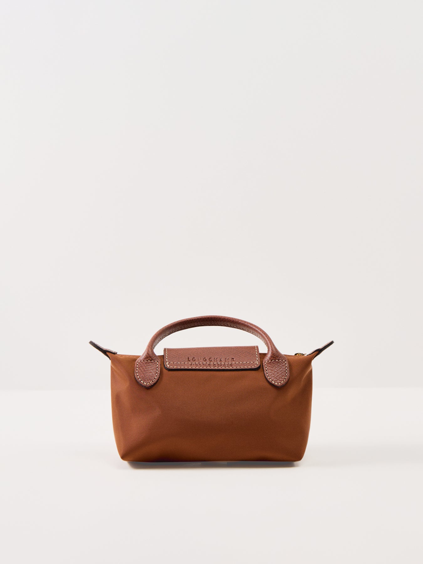 Le Pliage Classic Nylon Pouch Cognac