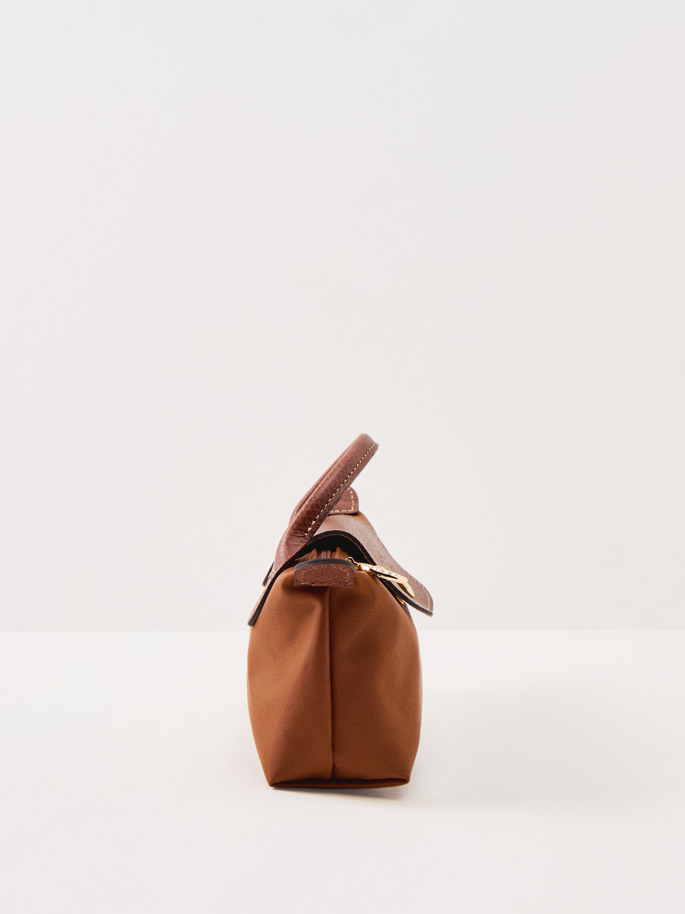 Le Pliage Classic Nylon Pouch Cognac