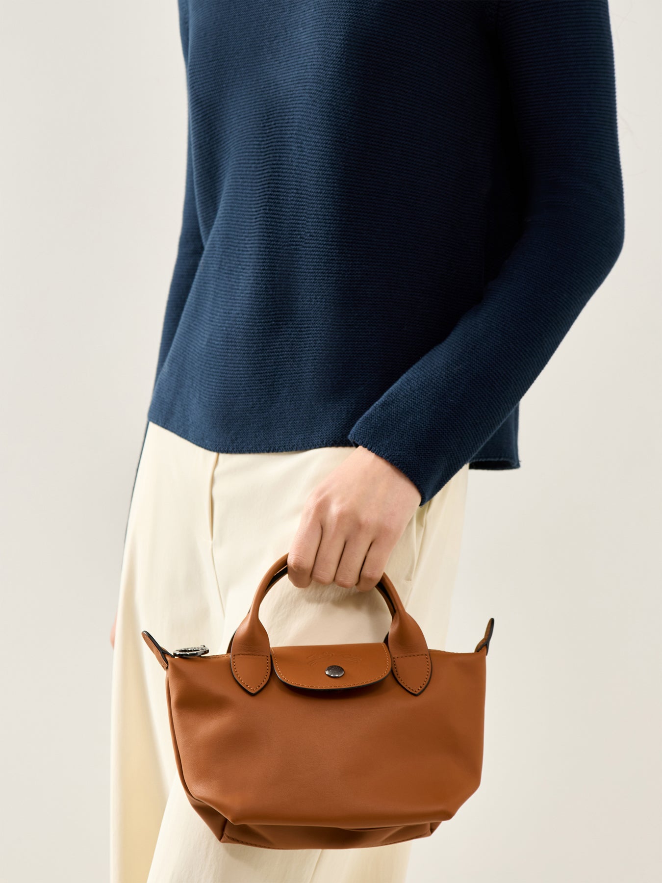 Le Pliage Xtra Extra-Small Leather Handbag Cashew