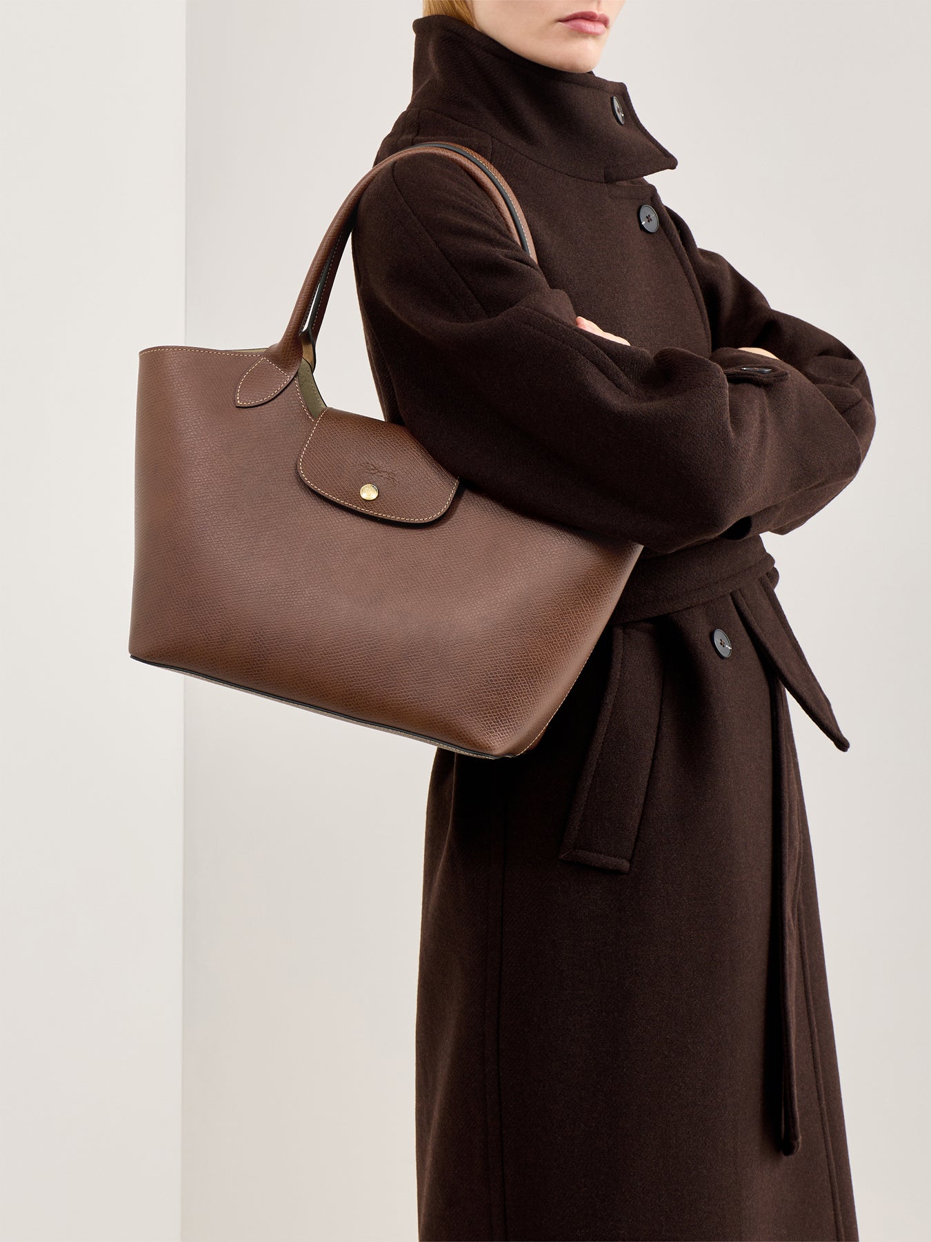 Epure Large Shoulder Bag Brown
