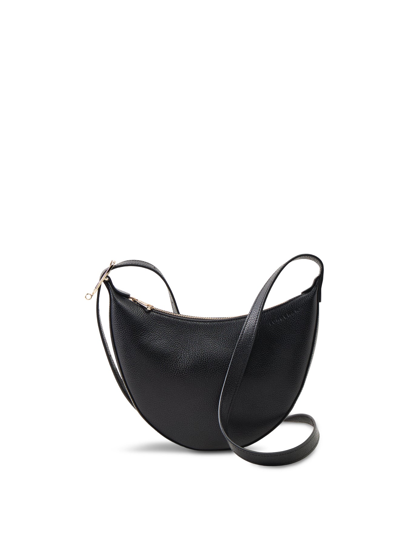 Le Foulonné Small Leather Crossbody Bag Black