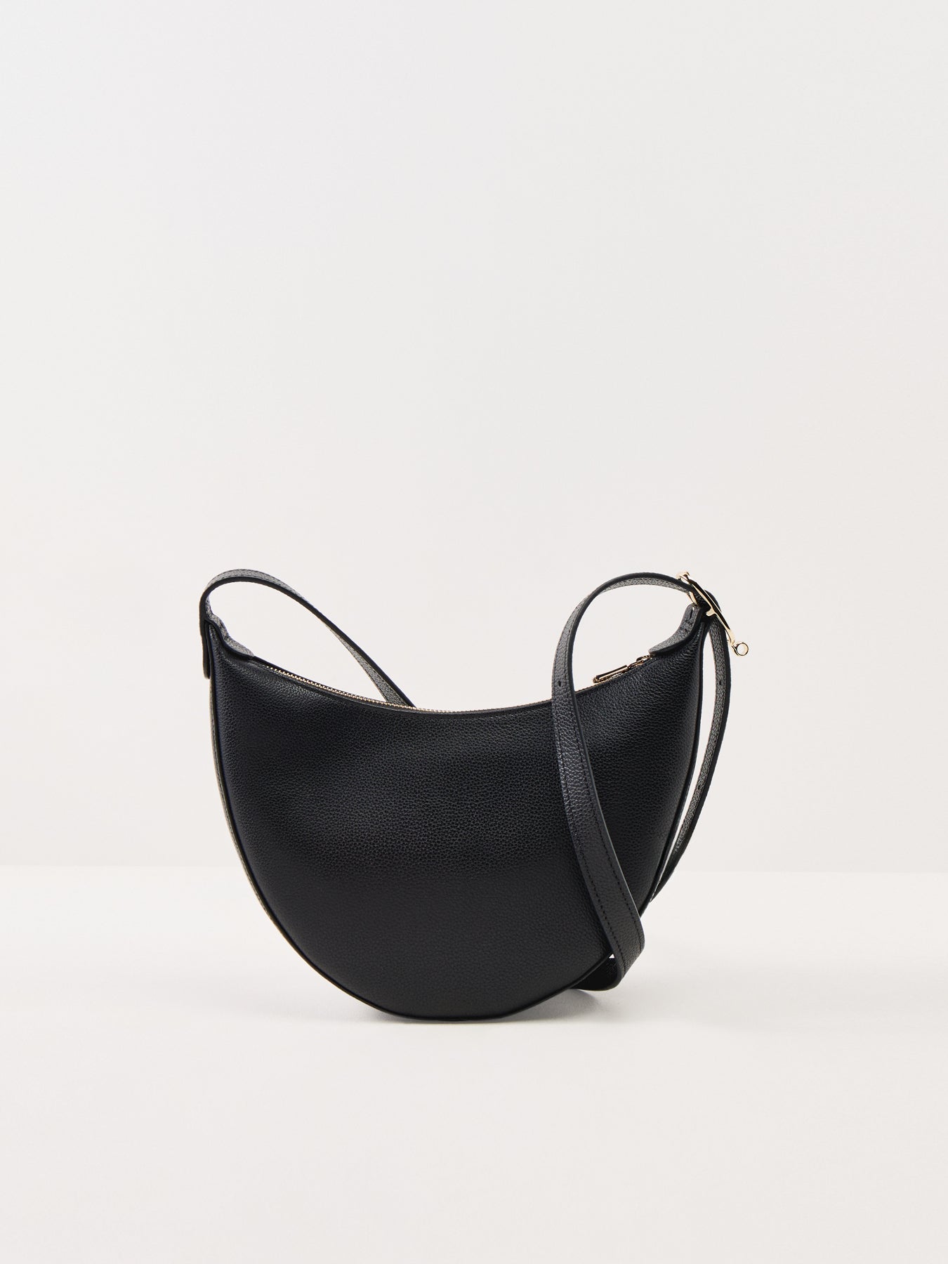 Le Foulonné Small Leather Crossbody Bag Black