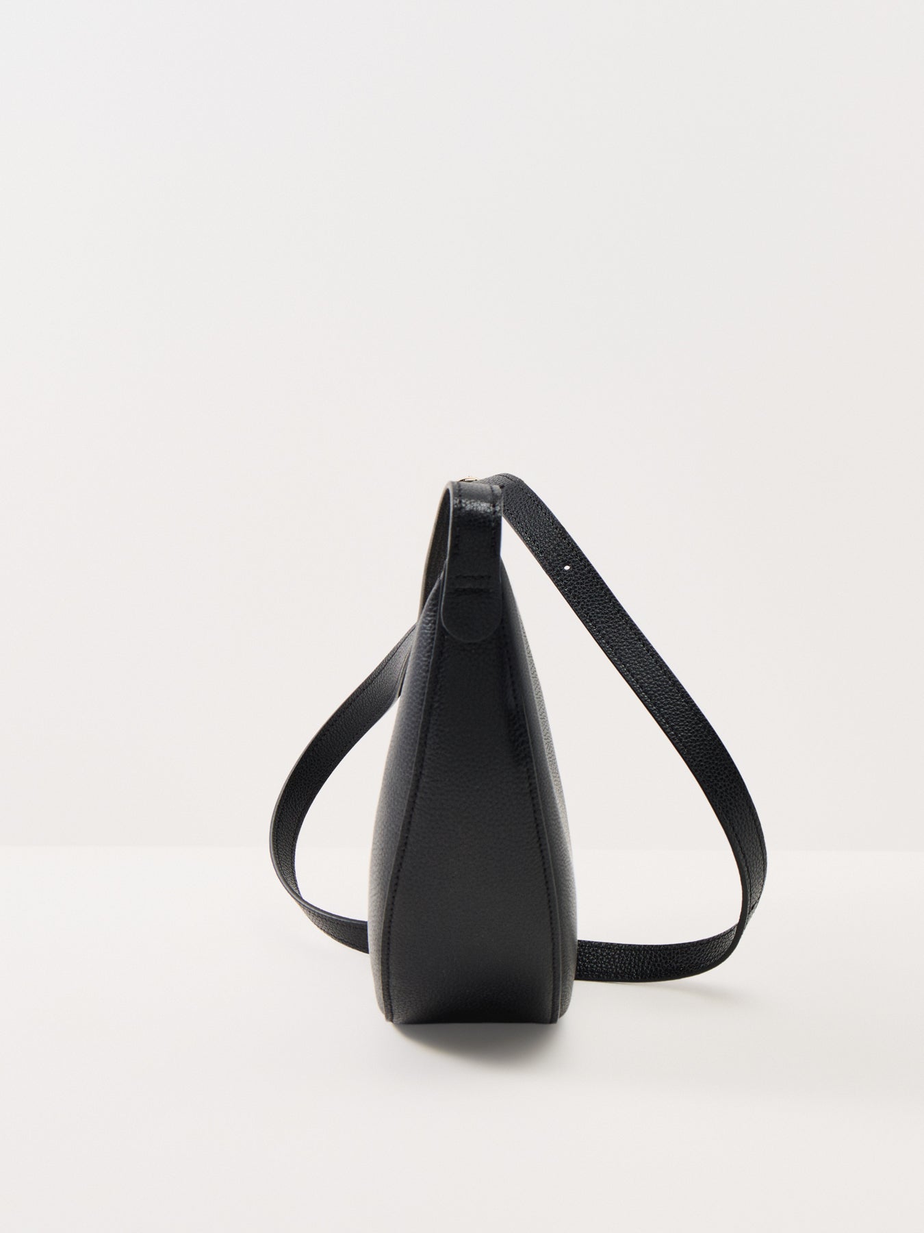Le Foulonné Small Leather Crossbody Bag Black