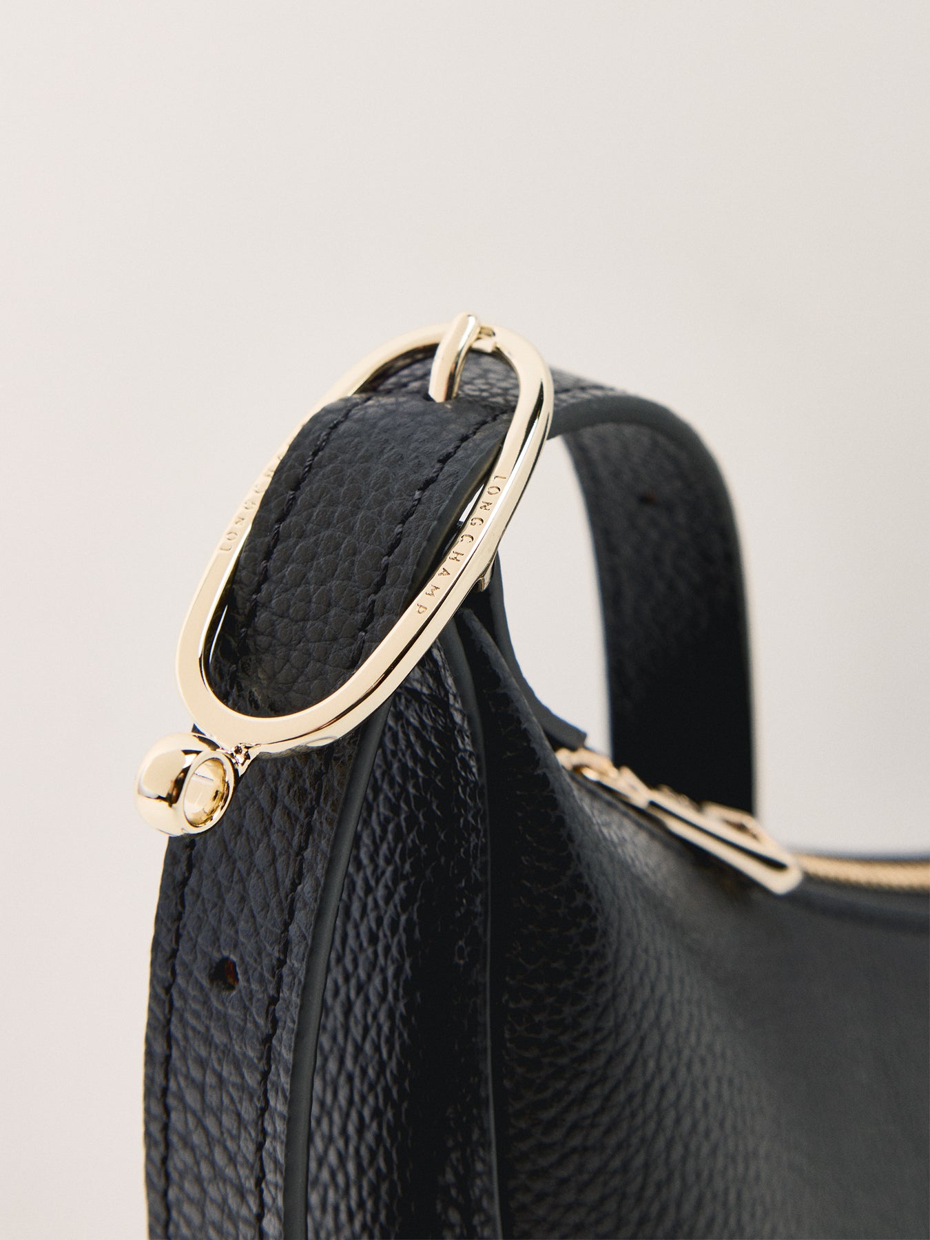 Le Foulonné Small Leather Crossbody Bag Black