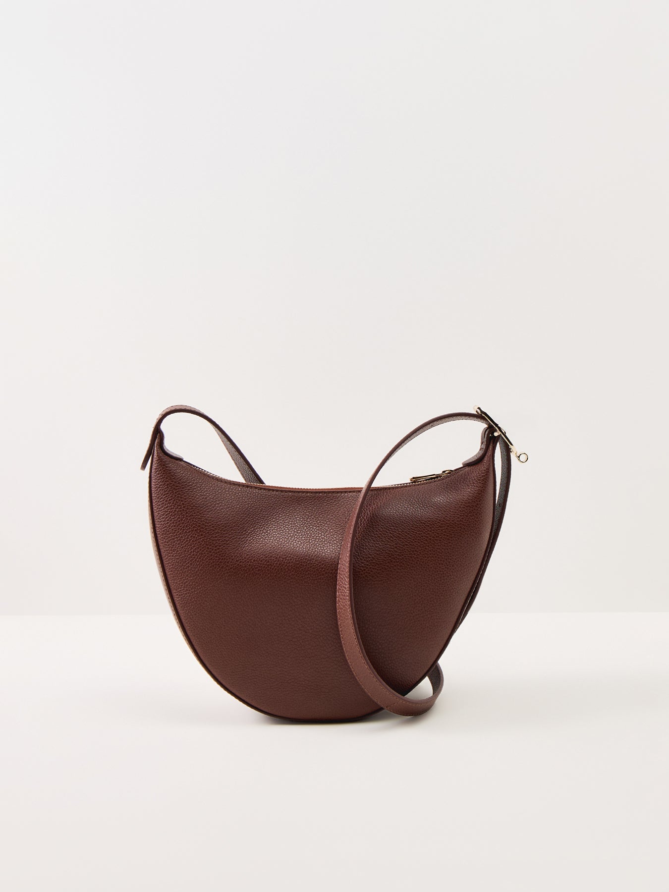 Le Foulonné Small Leather Crossbody Bag Coffee