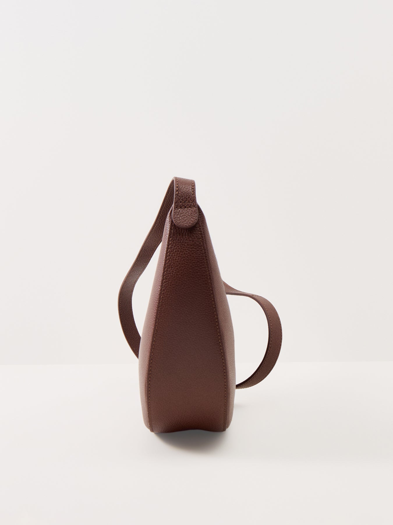 Le Foulonné Small Leather Crossbody Bag Coffee