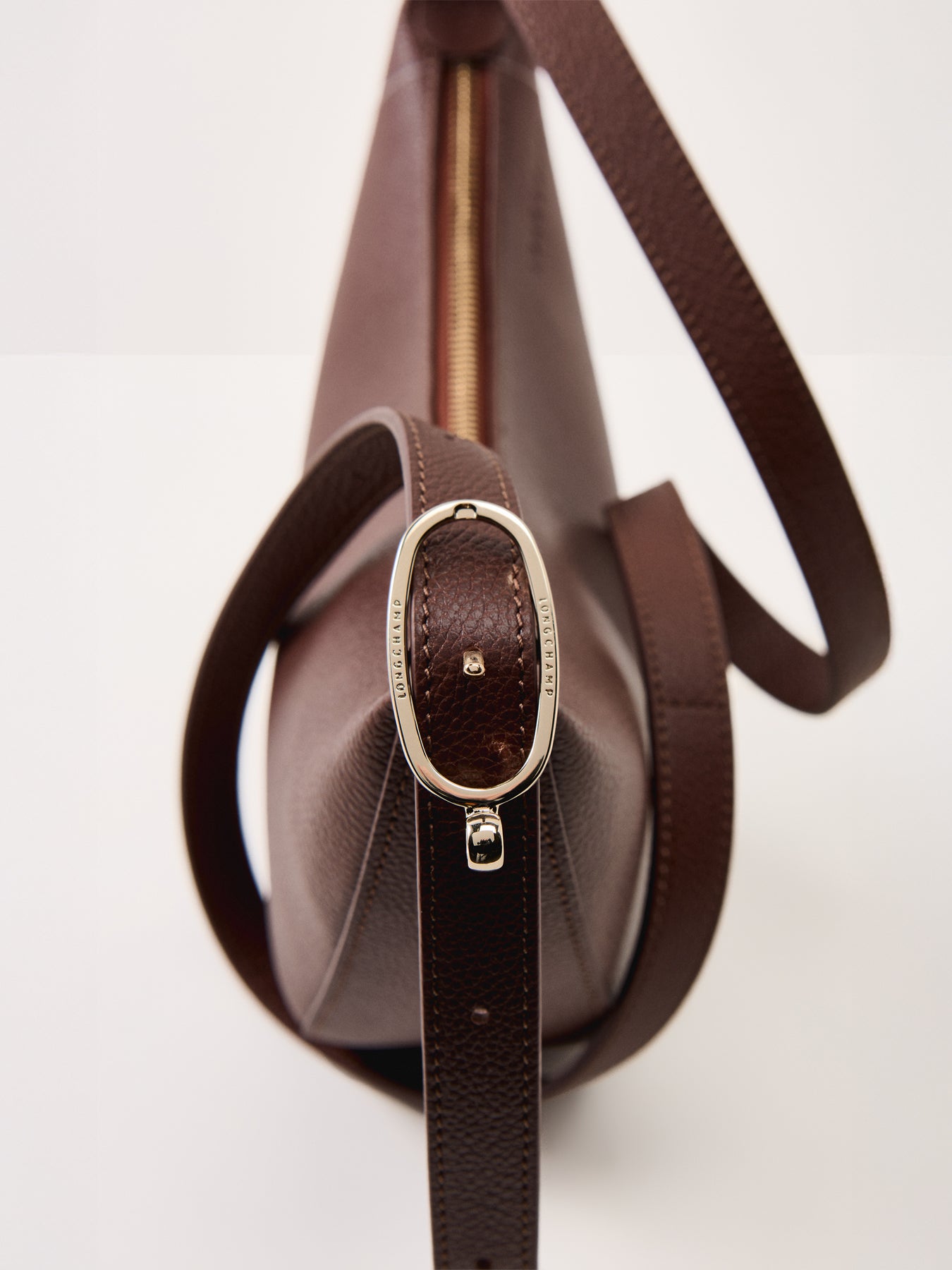 Le Foulonné Small Leather Crossbody Bag Coffee
