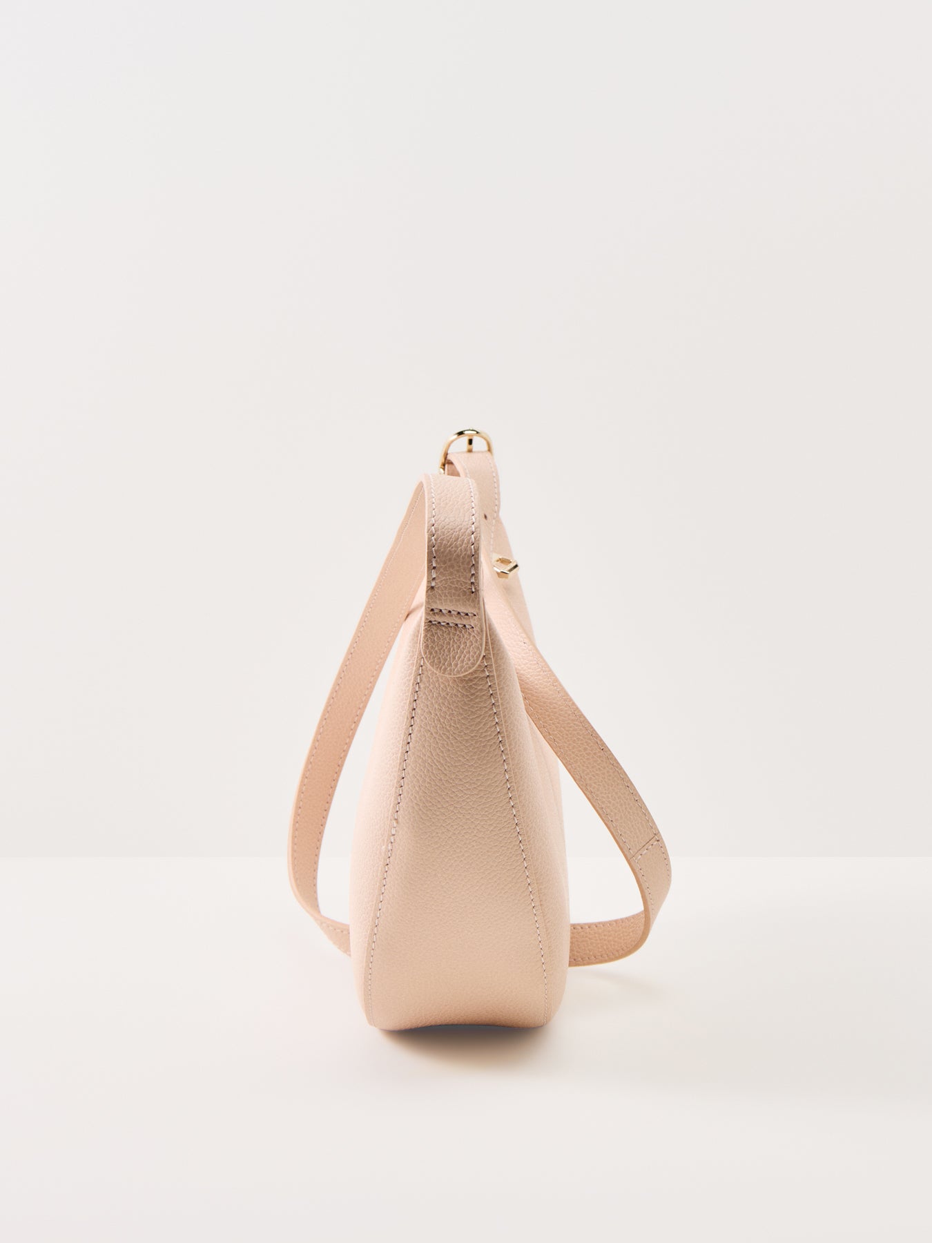 Le Foulonné Small Leather Crossbody Bag Cream