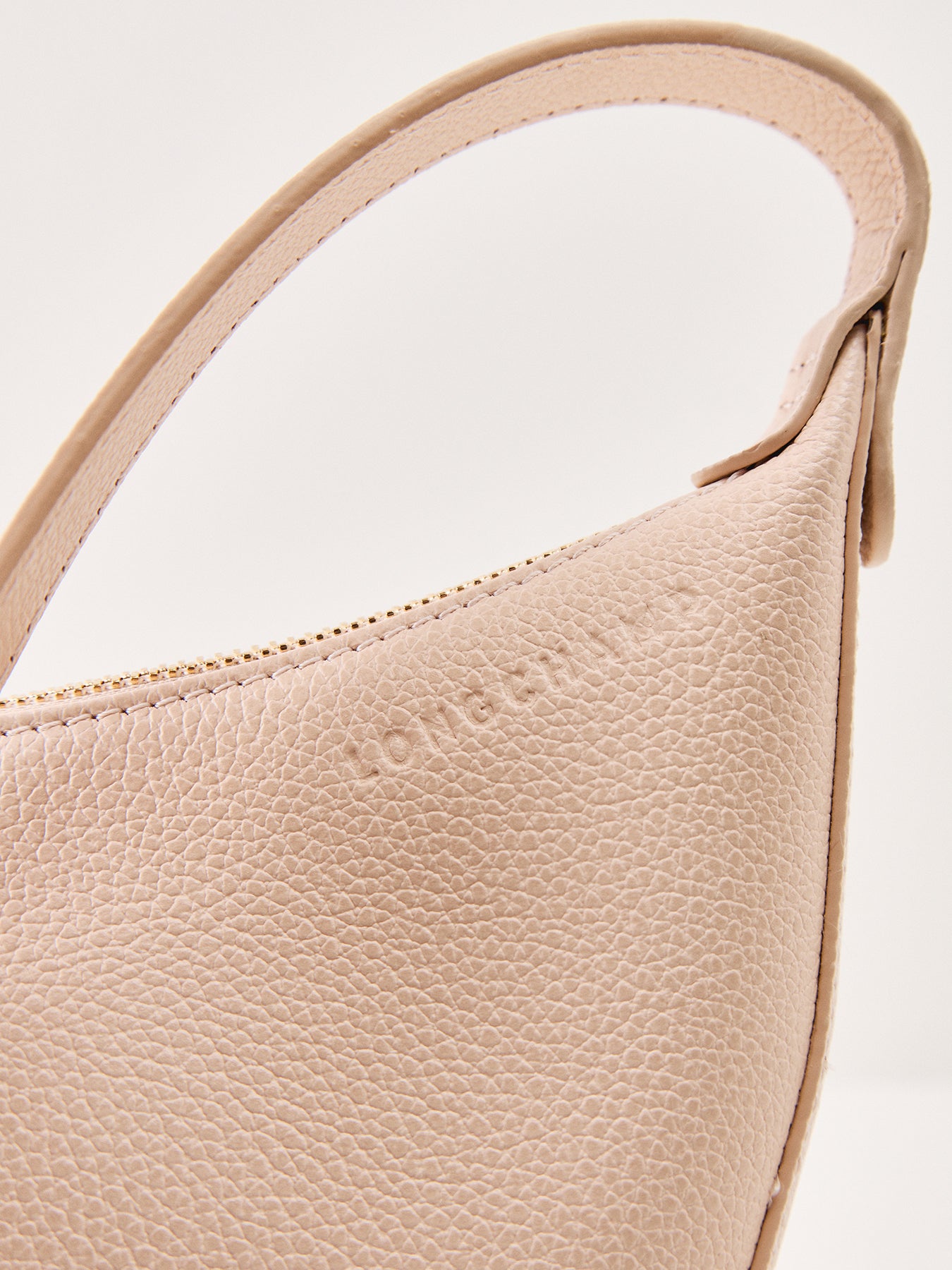 Le Foulonné Small Leather Crossbody Bag Cream