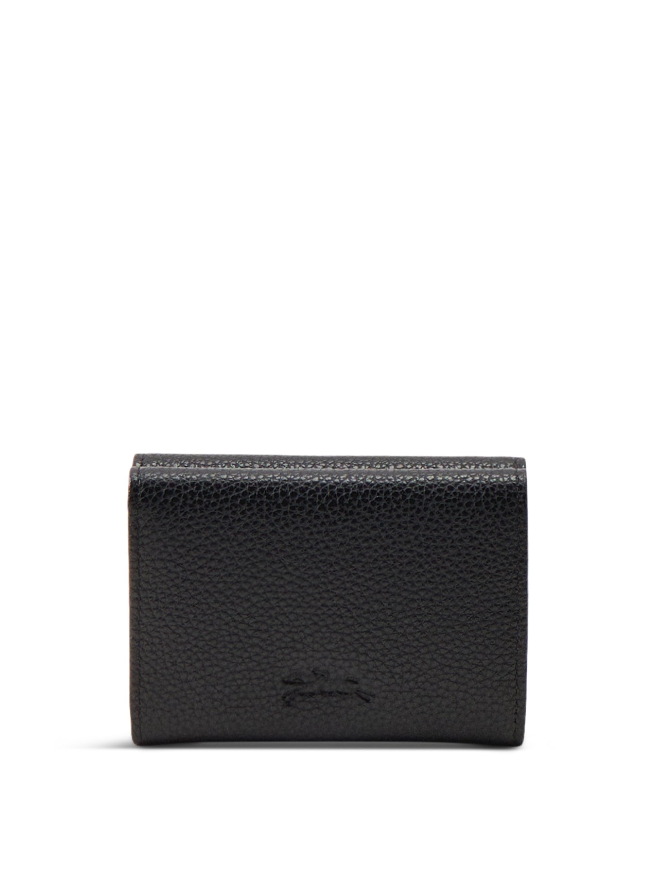 Le Foulonné Compact Leather Wallet Black