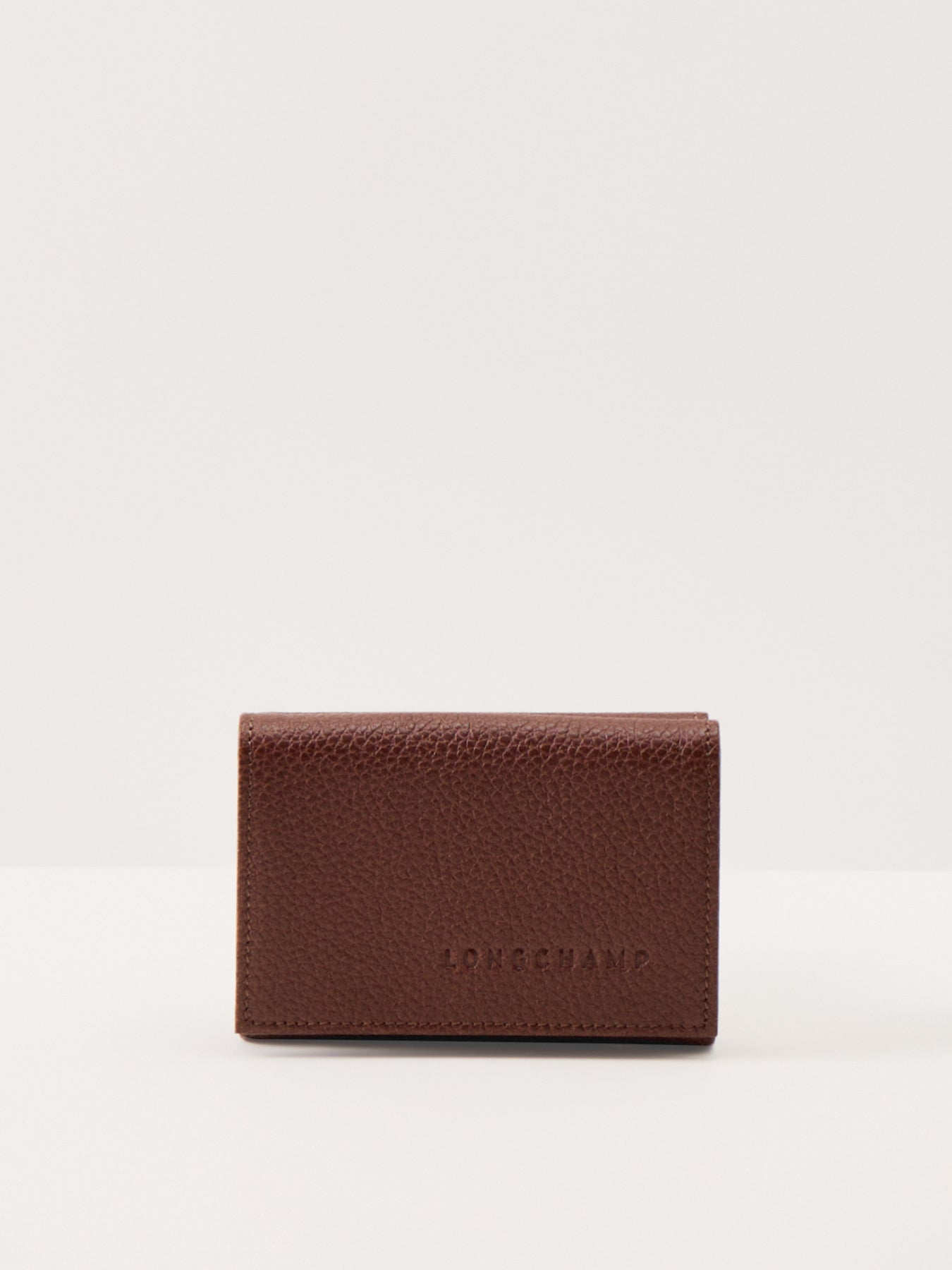Le Foulonné Compact Leather Wallet Coffee
