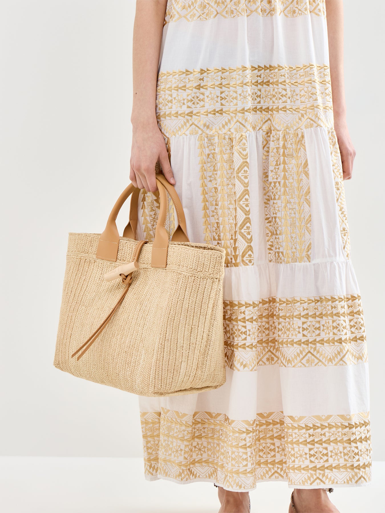 Le Roseau Raffia Tote Bag Large Vegetal