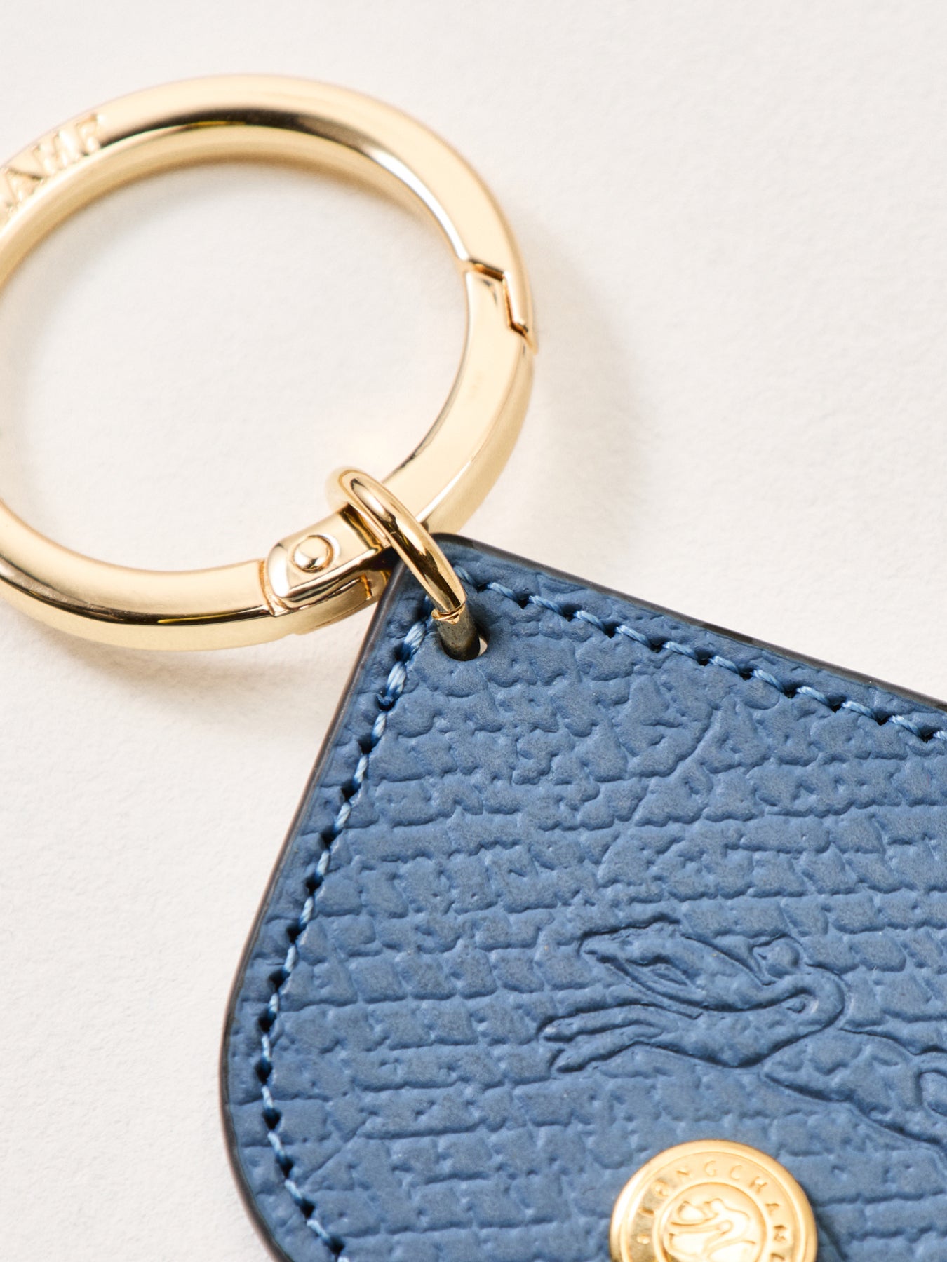 Epure Leather Flag Keyring Slate