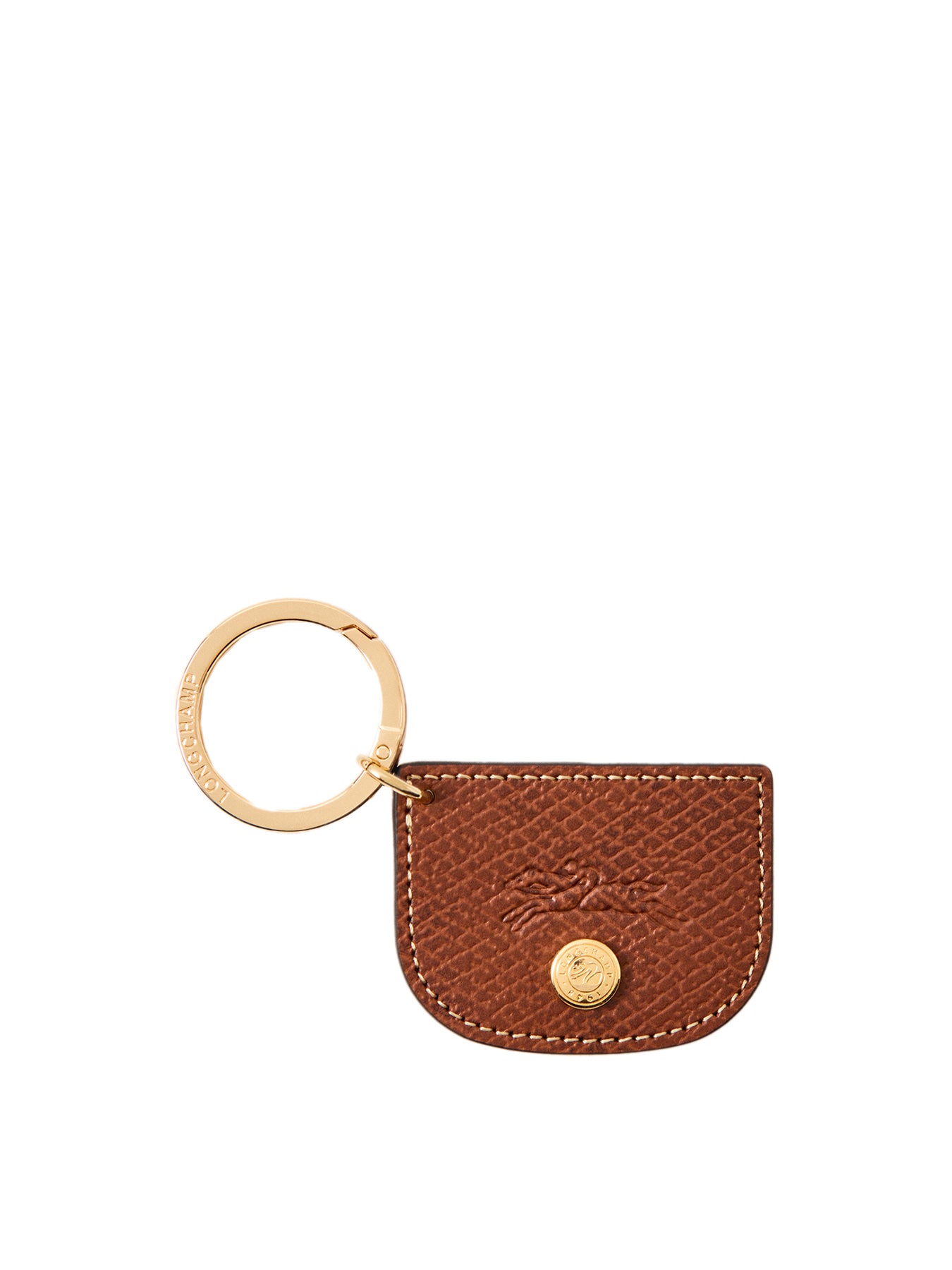 Epure Leather Flag Keyring Brown