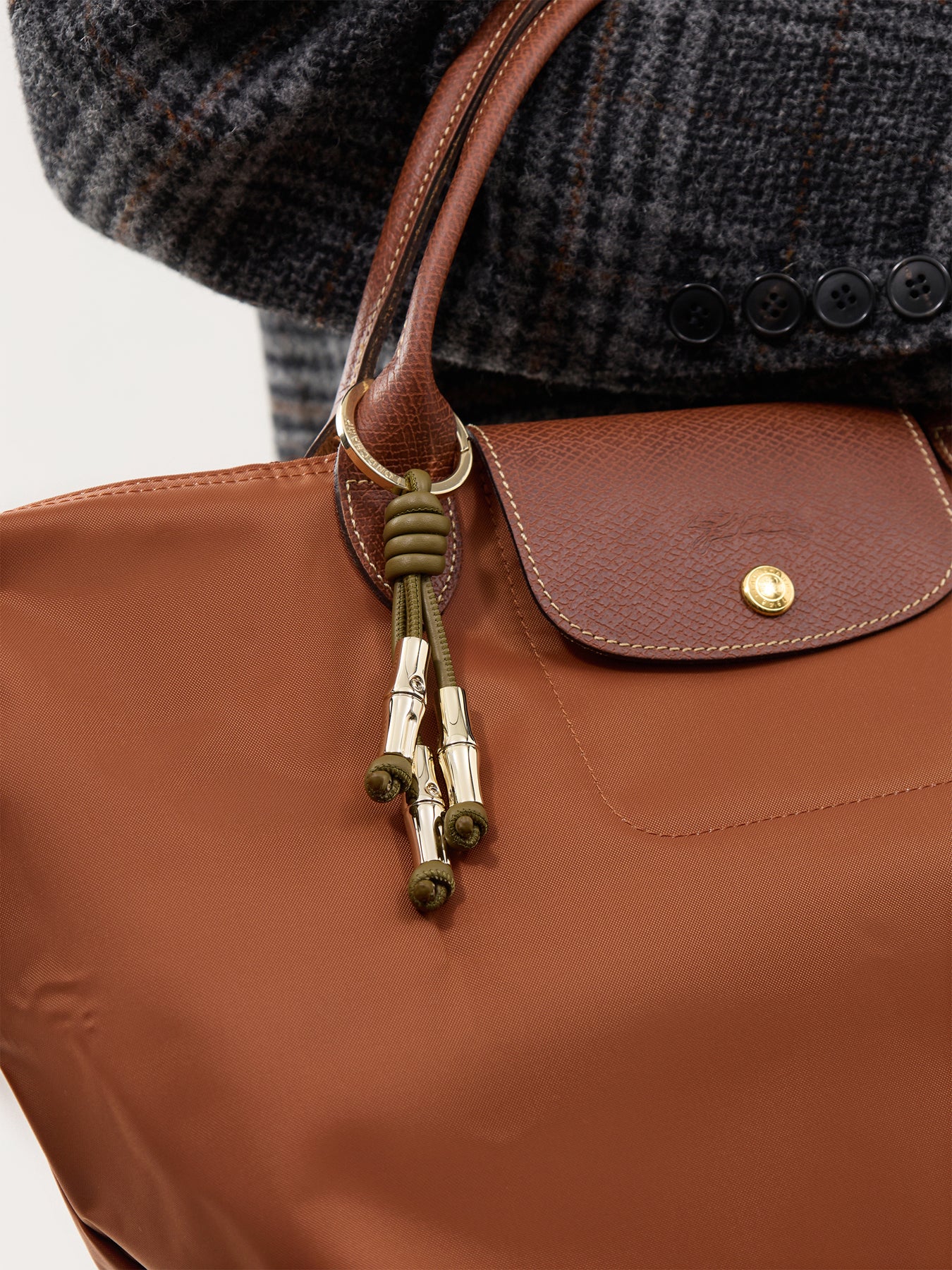 Mini Roseau Key Ring Olive