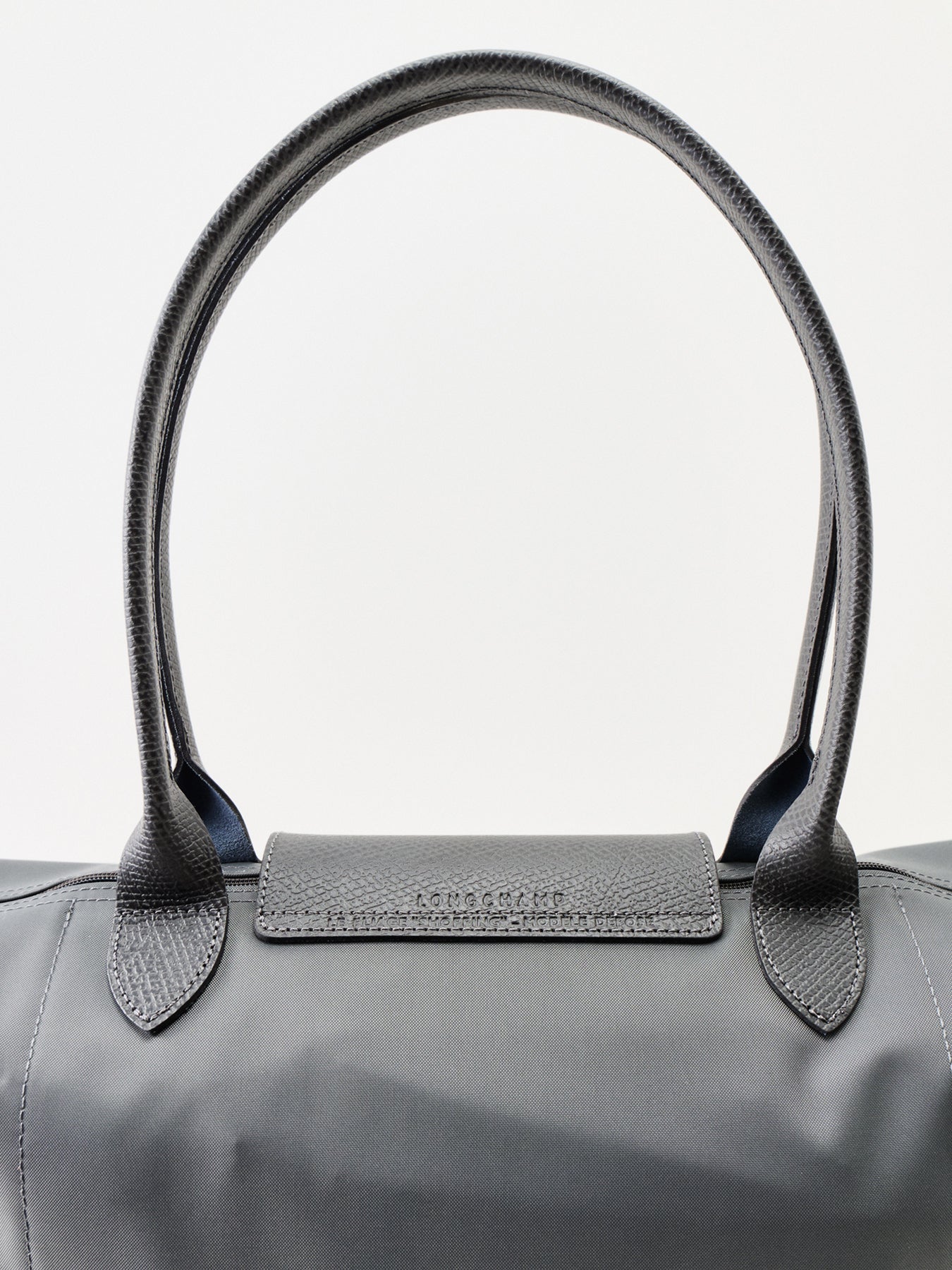 Le Pliage Green Large Nylon Tote Bag Graphite